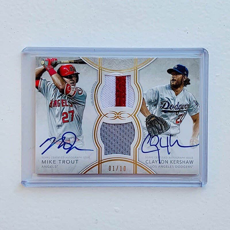 MLBさんのインスタグラム写真 - (MLBInstagram)「In honor of Trout's reported extension and Kershaw's birthday, we want to give away this card autographed by BOTH of them.」3月20日 1時39分 - mlb