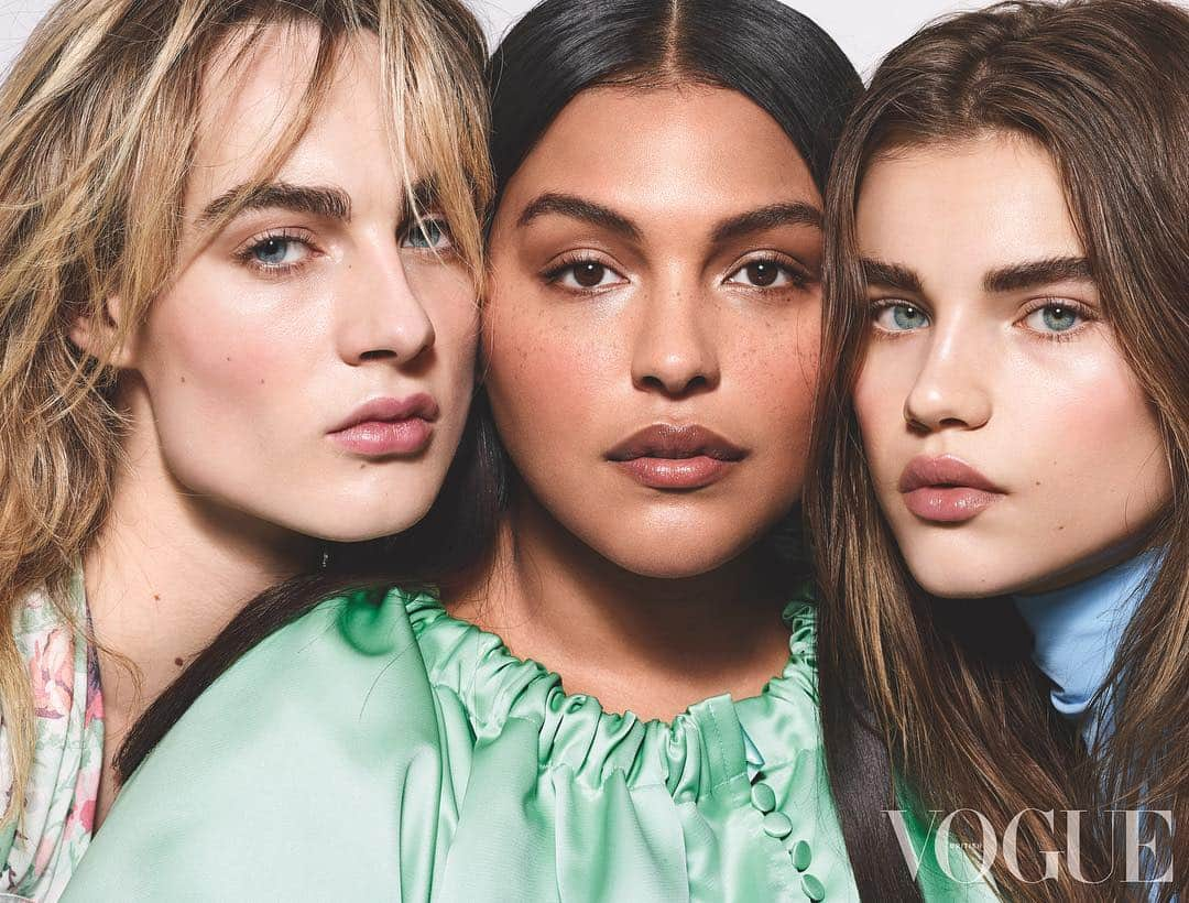 British Vogueさんのインスタグラム写真 - (British VogueInstagram)「Does the perfect foundation exist? Vogue’s beauty director @JessicaDiner explores the new wave of complexion enhancers in the April issue of #BritishVogue, on newsstands now. @VincentBeier, @Palomija and @MeghanRoche photographed by @RichardBurbridge and styled by @Stella_Greenspan, with hair by @Ward_Hair, make-up by @Diane.Kendal.」3月20日 2時01分 - britishvogue