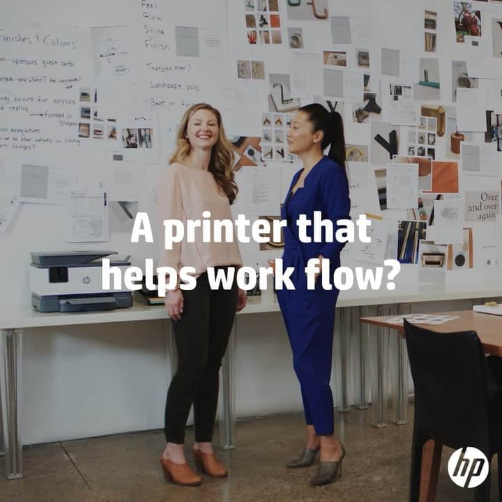 HP（ヒューレット・パッカード）のインスタグラム：「A time-saving duo: Smart Tasks and HP OfficeJet Pro let you scan and edit docs on your phone, then print remotely. #KeepReinventing」