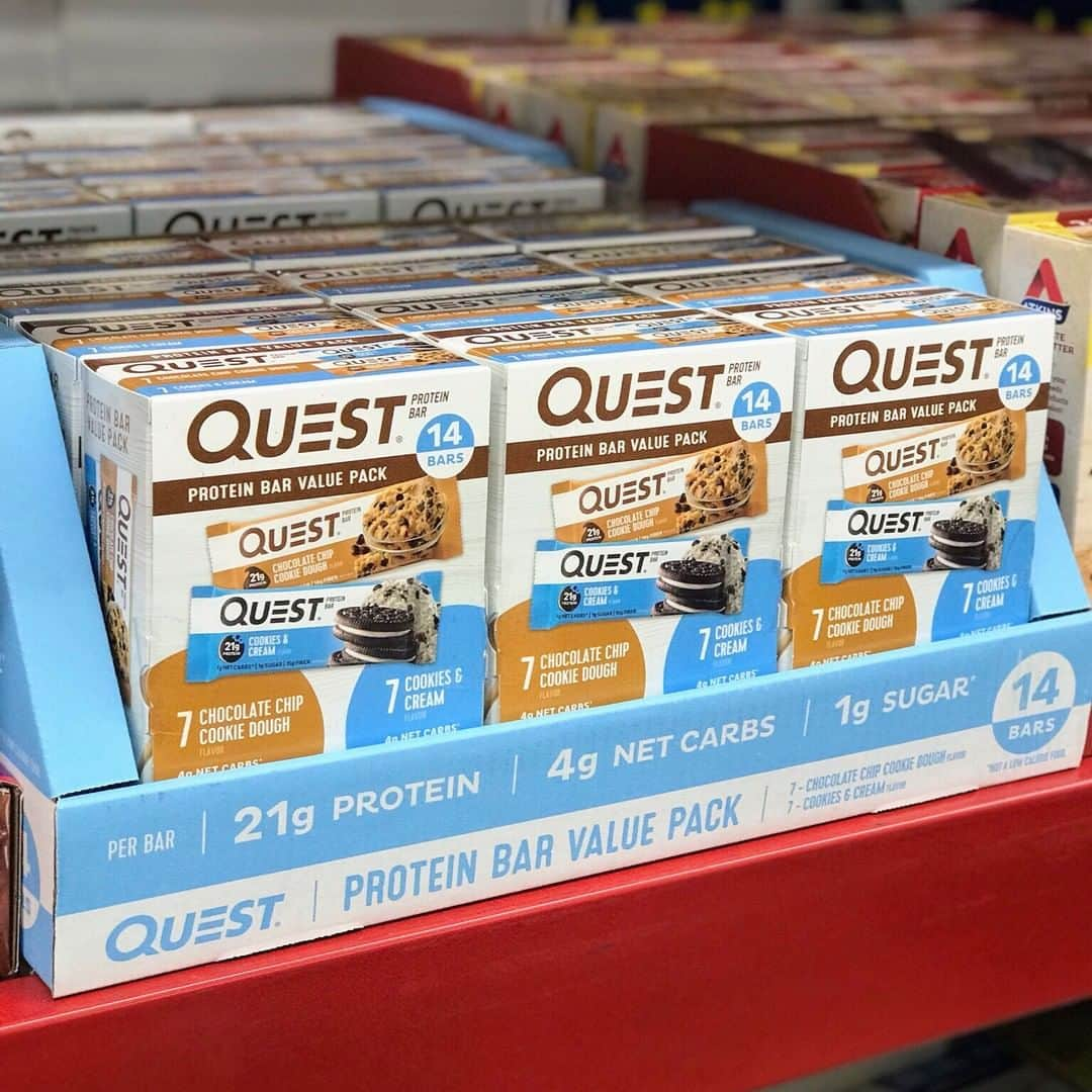 questnutritionさんのインスタグラム写真 - (questnutritionInstagram)「QUEST IS AVAILABLE NOW AT @SAMSCLUB! 🙌 Find our new 14 Quest Bar Value Pack, which has our two most popular flavors, in stores & online! 💙 #SamsClub #OnaQuest」3月20日 3時30分 - questnutrition