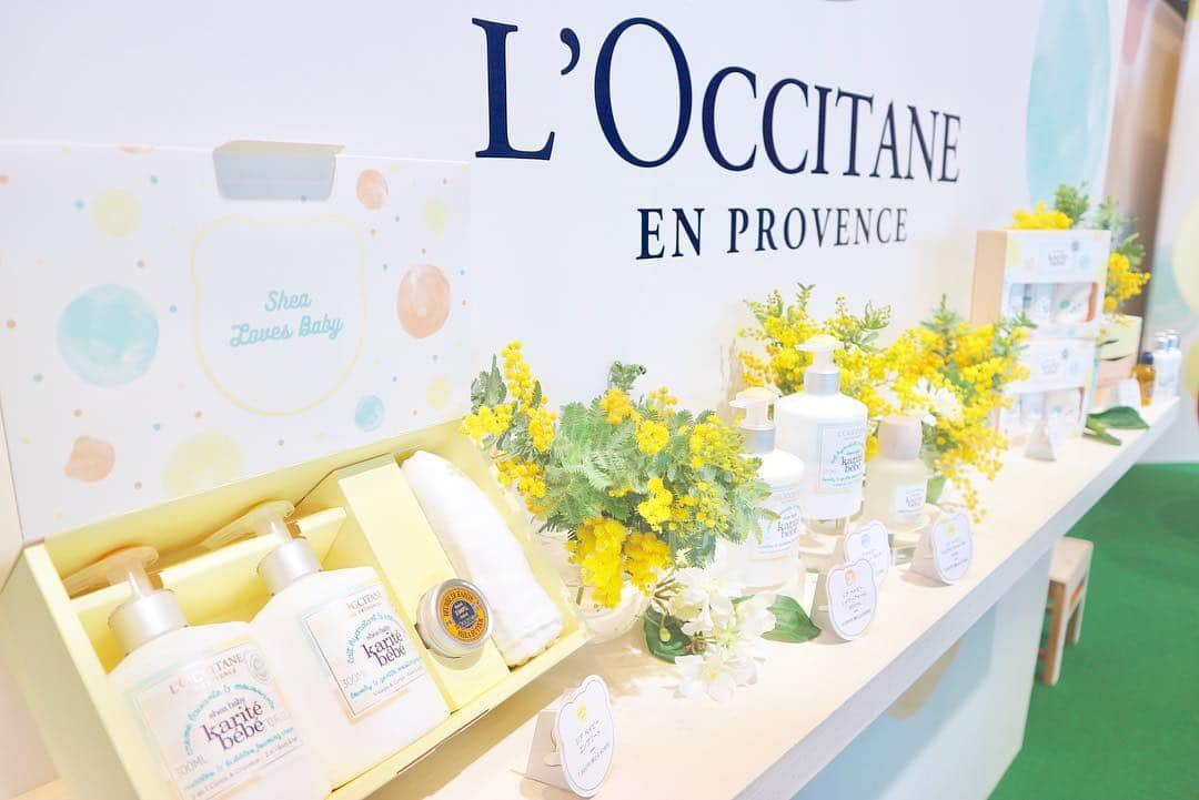 L'OCCITANE en Provenceさんのインスタグラム写真 - (L'OCCITANE en ProvenceInstagram)「＼発表会速報！／4月3日(水)発売、ロクシタンの大人気ライン「シアシリーズ」から、大切な赤ちゃんとママが一緒に使える新製品「シア ベイビー」が誕生👶💕﻿ ﻿ 発売を記念して、本日から二子玉川ライズ内 ﻿iTSCOM STUDIO&HALL﻿にて、「shea baby petite park 〜シアベイビー 体験イベント〜」を開催しています。﻿ ﻿ オープニングで行われた限定イベントには﻿ 抽選でご応募いただいたママと赤ちゃんがご来場。﻿ ﻿ #蛯原英里 さんによる、シア ベイビーを使った﻿ ベビーマッサージ体験を学びました。✨﻿ ﻿ 🍼シア ベイビー﻿ ﻿ 「シア」とは、木の実から取れる １００％天然の保湿成分。﻿ 原産地、西アフリカでは生まれたての赤ちゃんの﻿ スキンケアにも使われています。﻿ ﻿ 新商品は、そんな「シア」の成分をもとに﻿ ロクシタンのママたちの知恵を集めて 開発された商品です。﻿ ﻿ 小児科医、皮膚科医監修で﻿ 安心安全であることはもちろん、﻿ ママと赤ちゃんがリラックスできる香りを追求。﻿ マッサージを通じて「親子のふれあいを深めてほしい﻿」 という願いも込められています。✨﻿ ﻿ 🌿安らぎをもたらすミモザ﻿ プロヴァンスの春の日差しのような黄色い花。﻿ ﻿ 🌿安眠へと導くネロリ﻿ 爽やかな柑橘の香りの白い花ネロリ。﻿ ﻿ 赤ちゃんやママはもちろん﻿ 大人の女性のデリケートな肌も﻿ ふんわり健やかな肌に導くボディケアシリーズ😌﻿ ﻿ 商品は３アイテムがラインナップ！﻿ ﻿ ①﻿ シア ベイビーモイスチャーミルク﻿ ボディ、フェイスどちらにも使えます。﻿ 片手で出せるポンプ式は、忙しいママにもぴったり。﻿ ﻿ ②﻿ シア ベイビーシャワーフォーム﻿ 穏やかな泡立ちで、赤ちゃんの肌をやさしく包みます。﻿ 目にしみにくい仕様も安心。﻿ ﻿ ③﻿ シア ベイビーフレグランスウォーター﻿ クッションやリネンにも使えます。﻿ ブランケットなどに吹きかけて、 安心できる香りを、いつもそばに。﻿ ﻿ そのほか、出産祝いなどにも喜ばれる﻿ ギフトセットも発売されます。🎁﻿ ﻿ ﻿ 📝蛯原英里さんの感想は…？﻿ ﻿ 「シア ベイビーは心地よいリラックスできる香り。﻿ ミルクと一緒にベビーマッサージをしてもらえたら﻿ 赤ちゃんだけではなく、ママの体もポカポカに。﻿ 心地よい気持ちにしてれますよ！」﻿ ﻿ 会場には、ほかにもたくさんの体験コーナーが！﻿ ﻿ 🌳﻿ シアの森ゾーンでは﻿ シアの実入りのカプセルを探す﻿ 大きなボールプールが出現！﻿ ﻿ 🤚﻿ タッチアンドトライコーナーでは﻿ 商品の質感や香りを実際にお試しいただけます。﻿ ﻿ 🛁﻿ セルフフォトブースでは﻿ クリアボールが敷き詰められた﻿ かわいい猫足バスタブで記念撮影。﻿ ﻿ 📷﻿ これら3つのミッションをクリアすると﻿ 写真館「ライフスタジオ」﻿さんによる﻿ 写真撮影もしくはロクシタンのアイテムがもらえる ガチャをご体験いただけます。﻿ @Lifestudio_Official ﻿ ﻿ イベントは﻿ 20日(水)15:00〜17:00（最終入場16:30）﻿ 21日(木)10:00〜17:00（最終入場16:30）﻿ で開催中。﻿ ﻿ ﻿ 「シアベイビー」の発売まで、﻿約２週間となりました。﻿ ただいまご予約受付中です。﻿ ﻿ 発売日を、どうぞお楽しみに！💓﻿ ﻿ #ロクシタン #シア #ベビー用品 #ベビー #ベビーマッサージ #ベビーグッズ #ベビースキンケア #赤ちゃんのいる生活 #赤ちゃん用品#限定コスメ #ママイベント #赤ちゃんとママ#保湿 #乾燥肌 #しっとり #うるおい #スキンケア #子育てぐらむ #香りのある暮らし #香り #癒し #ビューティー #肌ケア #cosmetics#loccitane #sheababy #シアベイビー #ふれあってうるおう #ライフスタジオ﻿」3月20日 13時16分 - loccitane_jp