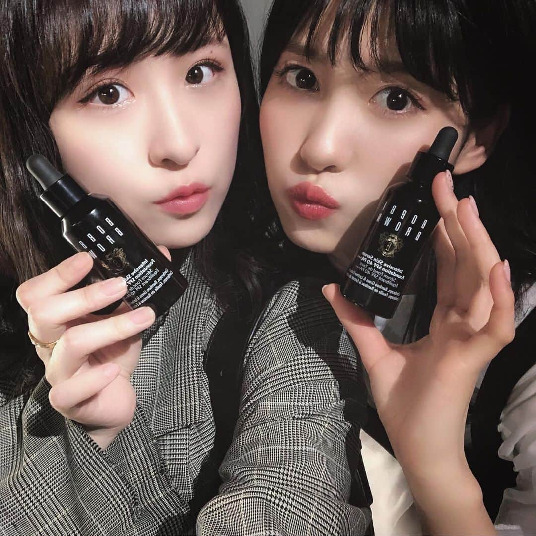 川本紗矢さんのインスタグラム写真 - (川本紗矢Instagram)「👩‍❤️‍💋‍👩💗 . #bobbibrown #ボビイブラウン #美容液ファンデ #さやめぐ」3月20日 13時50分 - sayaya_38