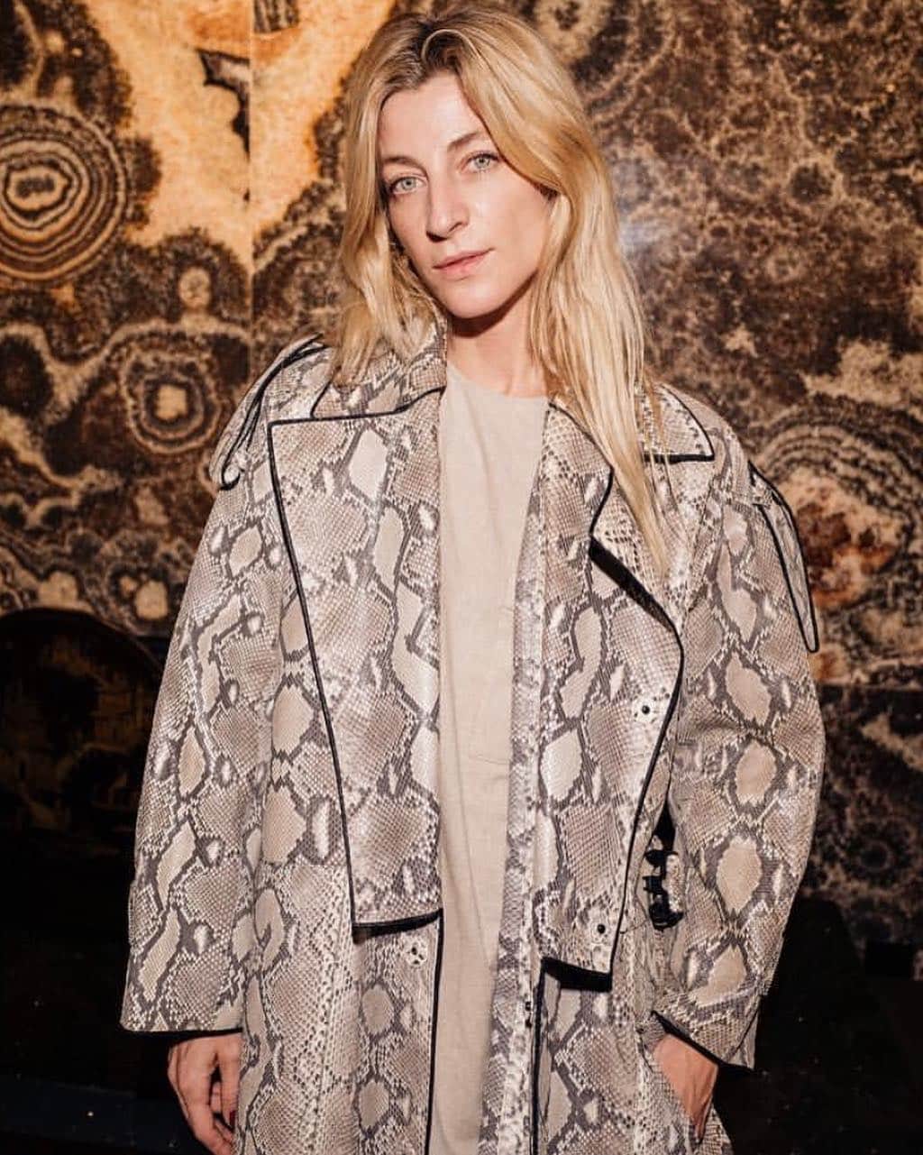 のインスタグラム：「Our best #tomegirl #AdaKokosar in custom Tome trench coat (we are going to miss you!) Best lady and best stylist」