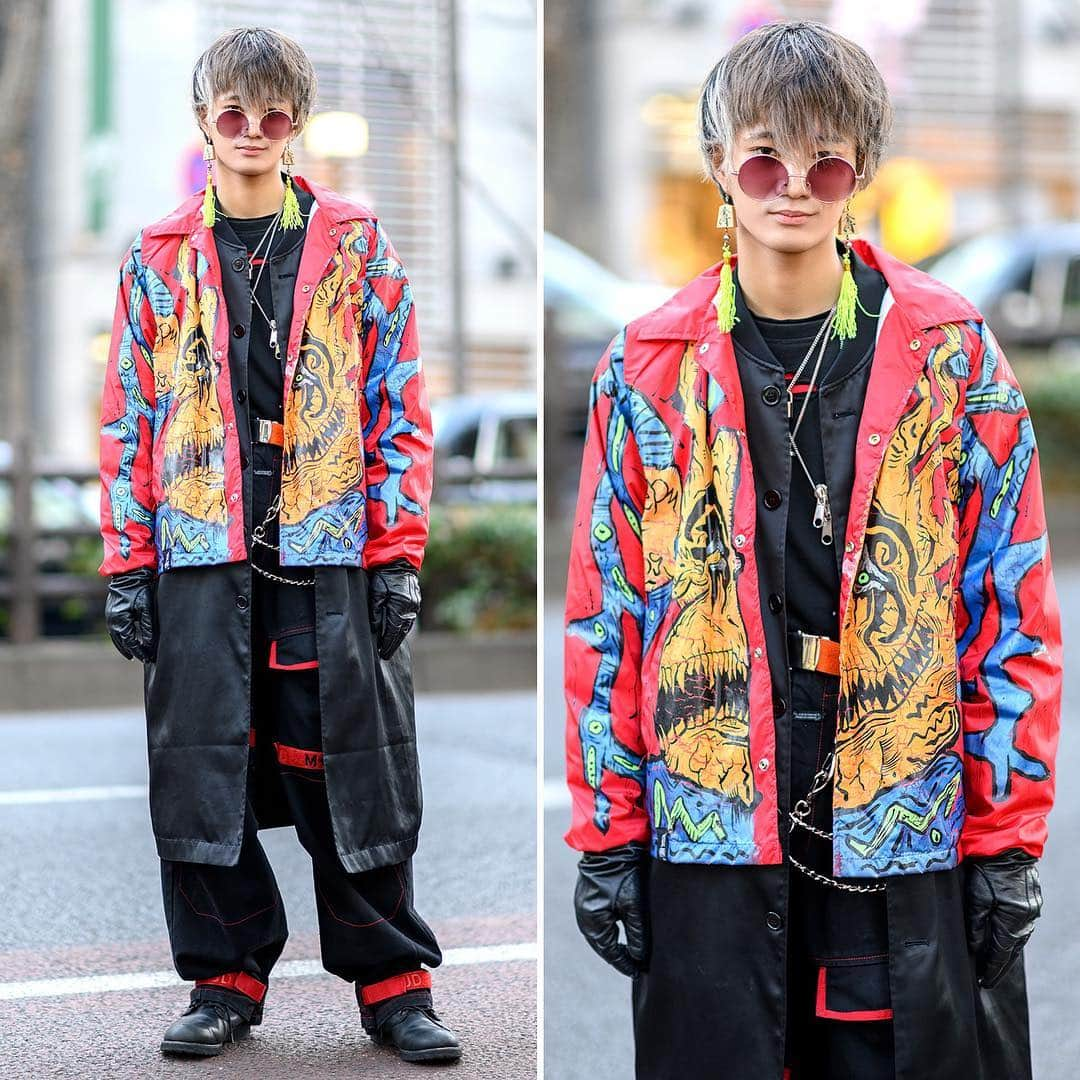 Harajuku Japanさんのインスタグラム写真 - (Harajuku JapanInstagram)「Japanese teens Ken (@ken.ahr), Tomoki (@tomo_0723_), and Rikuro (@1221rikurou) on the street in Harajuku wearing fashion by Marithe + Francois Girbaud, Lazy Hazy Planet, Jean Paul Gaultier, AnkoROCK, Avirex, Gucci, Nike, and vintage shops.」3月20日 5時39分 - tokyofashion