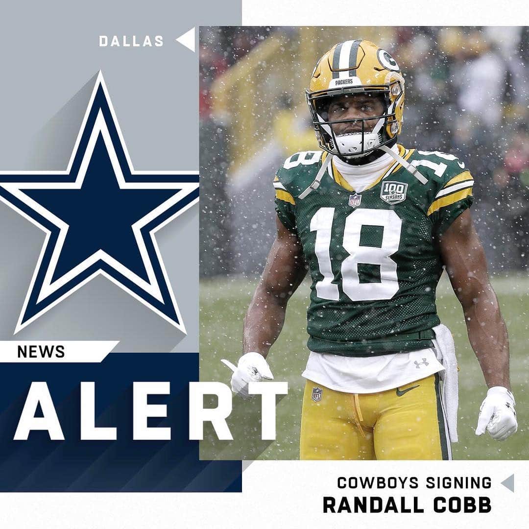 NFLさんのインスタグラム写真 - (NFLInstagram)「@dallascowboys signing WR Randall Cobb to one-year, $5M deal. (via @rapsheet) 📷: Mike Roemer/AP」3月20日 6時51分 - nfl
