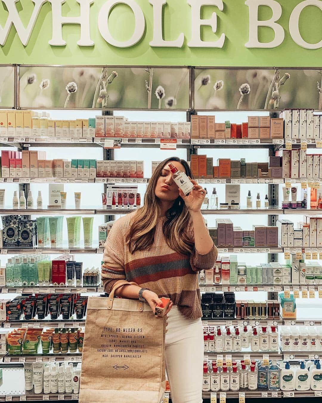 Whole Foods Marketさんのインスタグラム写真 - (Whole Foods MarketInstagram)「Getting excited for Beauty Week (3/27-4/2) thanks to @jenniferhenrynovich. Check out her skincare faves 👇 #CleanBeauty #MakesMeWhole . . Anyone else addicted to skincare like me?! Ooops! I just went a little crazy in the @wholefoods beauty aisle! I’m stopping into #WholeFoodsMarket weekly to grab groceries but one of my favorite areas (aside from their cheese selection! ha!) is the Whole Body aisle! It’s an amazing curation of organic, vegan, and indie + popular skincare and beauty brands that meet their body care standards. And best of all they have testers for you to touch and feel the products--similar to a department store experience. Want even more of a reason to check them out? @WholeFoods is having their annual Beauty Week Sale from 3/27-4/2 and giving 25% off all beauty -- includes facial care, hair care, makeup, and more! Head to the link in my bio to get all the details about the upcoming sale! #Sponsored #CleanBeauty #MakesMeWhole」3月20日 7時06分 - wholefoods