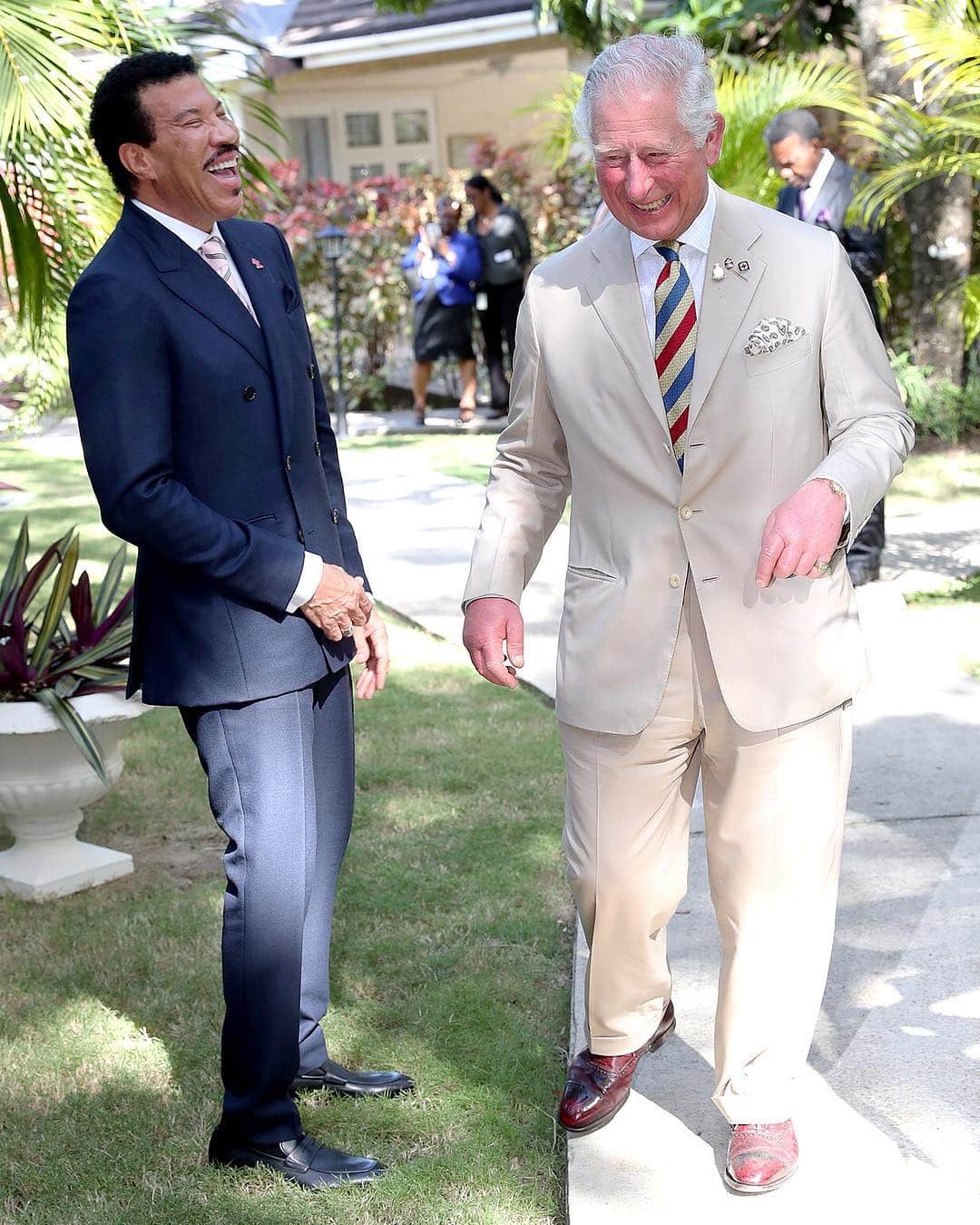 GQさんのインスタグラム写真 - (GQInstagram)「#BigFitoftheDay: Lionel Richie and Prince Charles, just two well-dressed fellas having a ball.」3月20日 7時11分 - gq