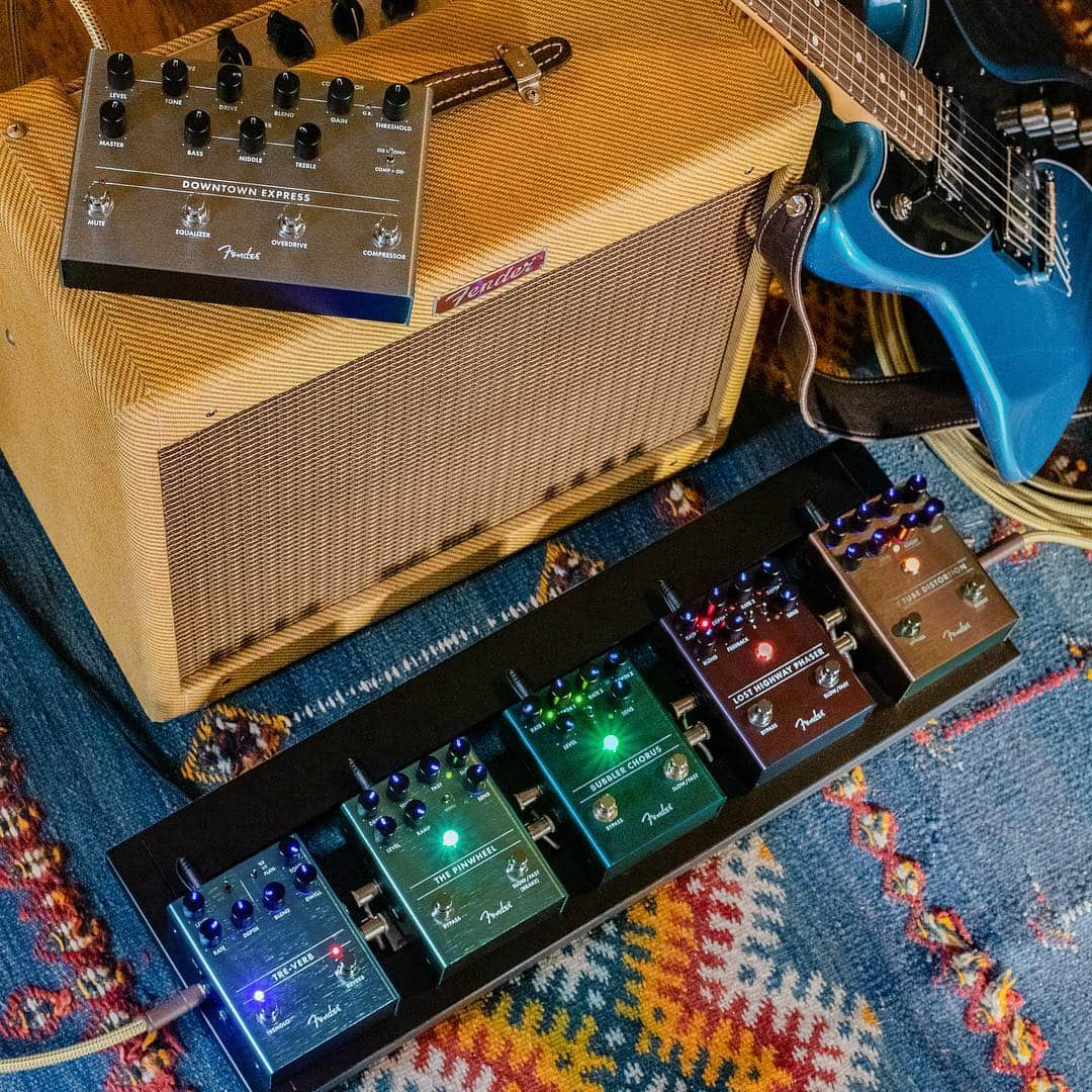 Fender Guitarさんのインスタグラム写真 - (Fender GuitarInstagram)「6 new effects join the Fender family. Designed in-house, these pedals are made for artists looking for stage-ready features with Fender’s signature sounds and aesthetics. Follow along as we highlight a new pedal each week. Watch a demo of five pedals via link in bio!」3月20日 8時02分 - fender