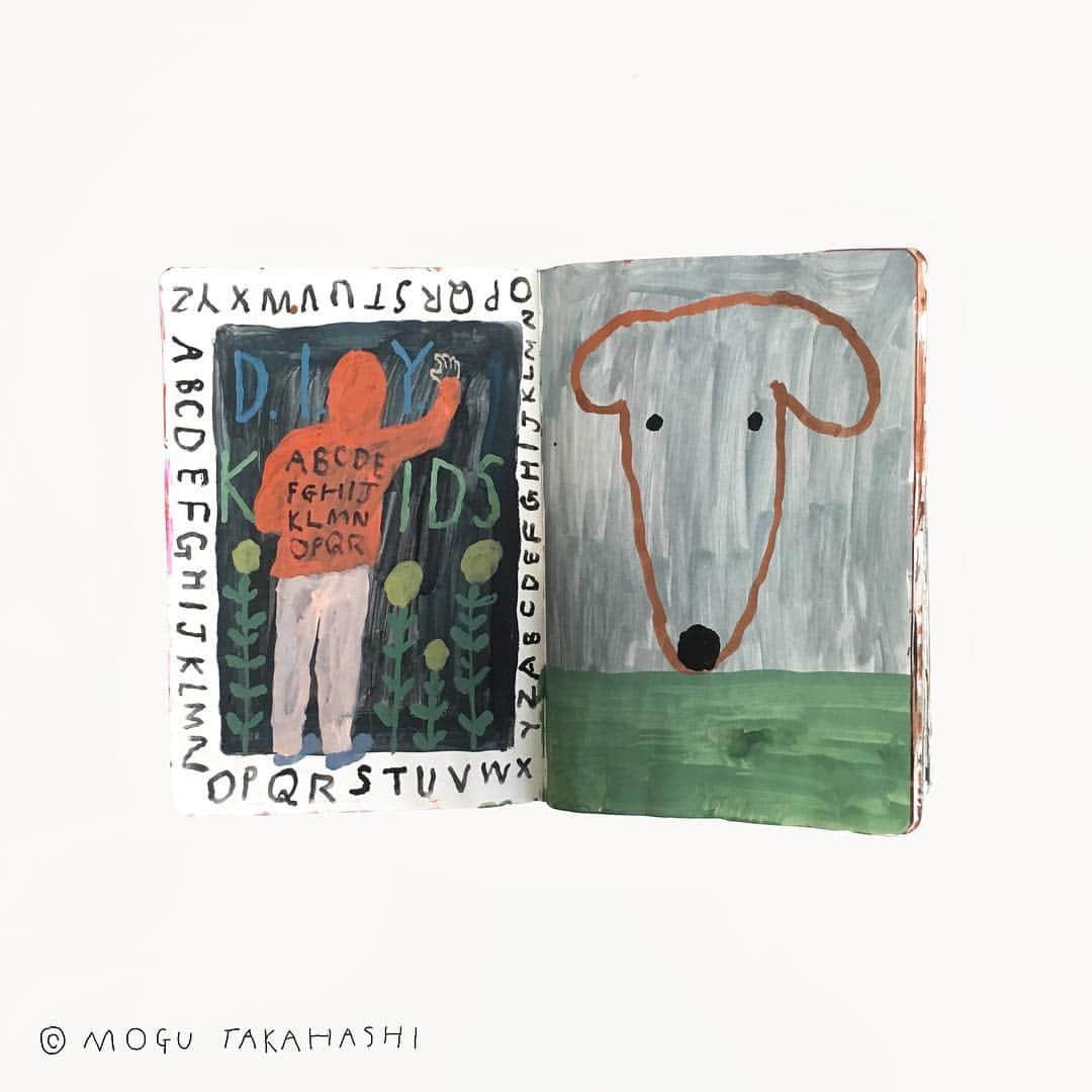 Mogu Takahashiのインスタグラム：「13-14th January 2018 #mogu_dailydoodles #mogutakahashi」