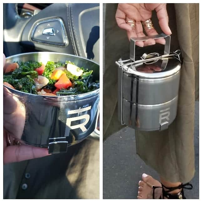 レジーナ・キングさんのインスタグラム写真 - (レジーナ・キングInstagram)「Loving my to go salad in this stainless steel tupperware @theranchmalibu 👍🏽Way to encourage a chick to keep up this healthy eating. Oh and @fswestlake that  breast drop massage table 🙌🏾 EVERYTHING!!! #TheRanch4Day」3月20日 10時08分 - iamreginaking