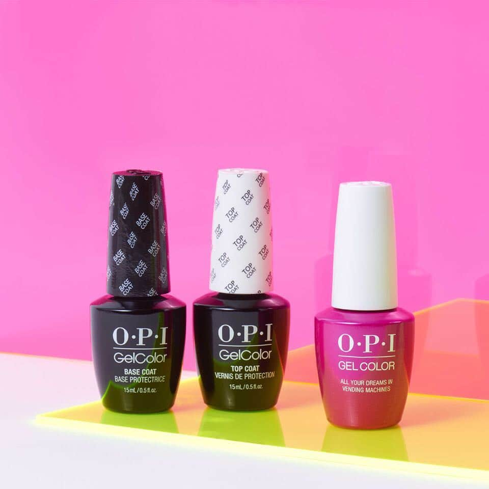 OPIさんのインスタグラム写真 - (OPIInstagram)「Use our top coat, base coat and #AllYourDreamsInVendingMachines in #OPIGelcolor for optimal results. Last longer, look better, shine brighter with our #OPITokyo collection.⁣⠀ ⁣⠀ ⁣⠀ #manicure #cute #notd #pink #instanails #gelnails」3月20日 11時26分 - opi