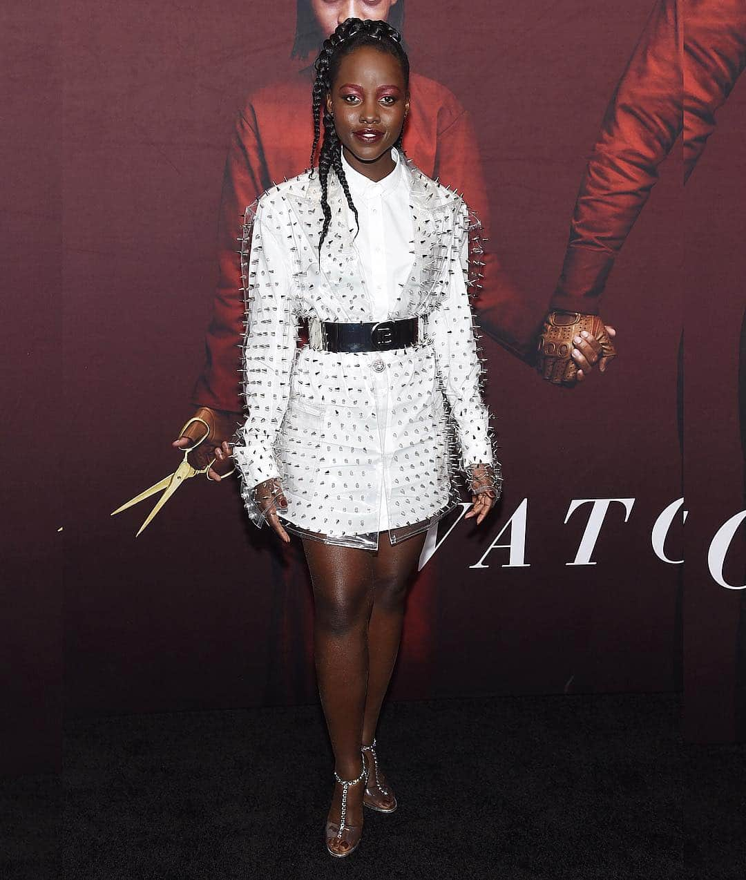 Just Jaredさんのインスタグラム写真 - (Just JaredInstagram)「@lupitanyongo wears @balmain to the NYC premiere of “Us” alongside @jordanpeele and @winstoncduke. #LupitaNyongo #TomFord #JordanPeele #WinstonDuke #UsMovie Photos: Getty」3月20日 11時53分 - justjared