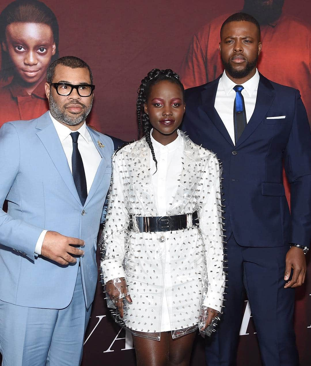 Just Jaredさんのインスタグラム写真 - (Just JaredInstagram)「@lupitanyongo wears @balmain to the NYC premiere of “Us” alongside @jordanpeele and @winstoncduke. #LupitaNyongo #TomFord #JordanPeele #WinstonDuke #UsMovie Photos: Getty」3月20日 11時53分 - justjared