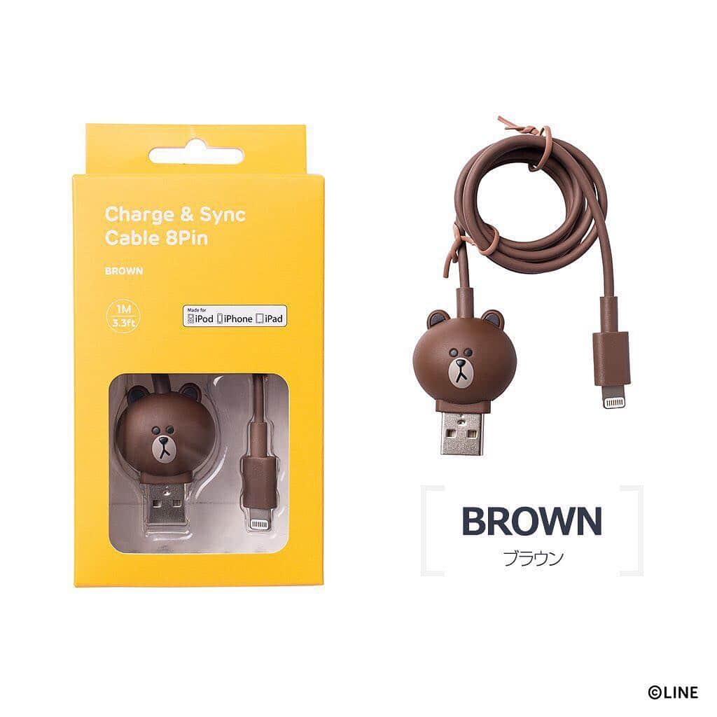 allkpopTHESHOPさんのインスタグラム写真 - (allkpopTHESHOPInstagram)「LINE FRIENDS Brown Phone Cable! The cutest phone charger you'll ever have!」3月20日 23時43分 - allkpoptheshop