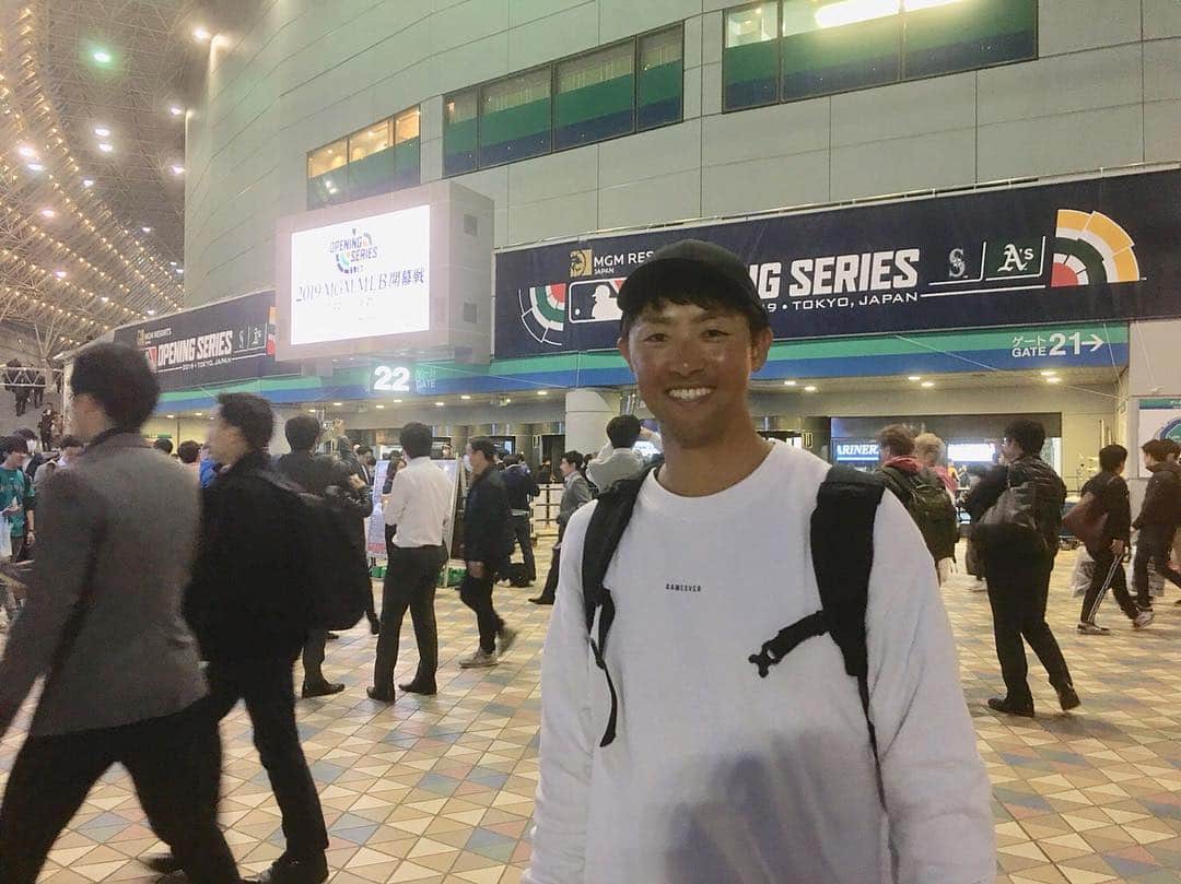 藤村大介さんのインスタグラム写真 - (藤村大介Instagram)「メジャーリーグの開幕戦を日本で観ることができて最高でした！！ 勉強になりました！」3月20日 22時29分 - d.fujimura