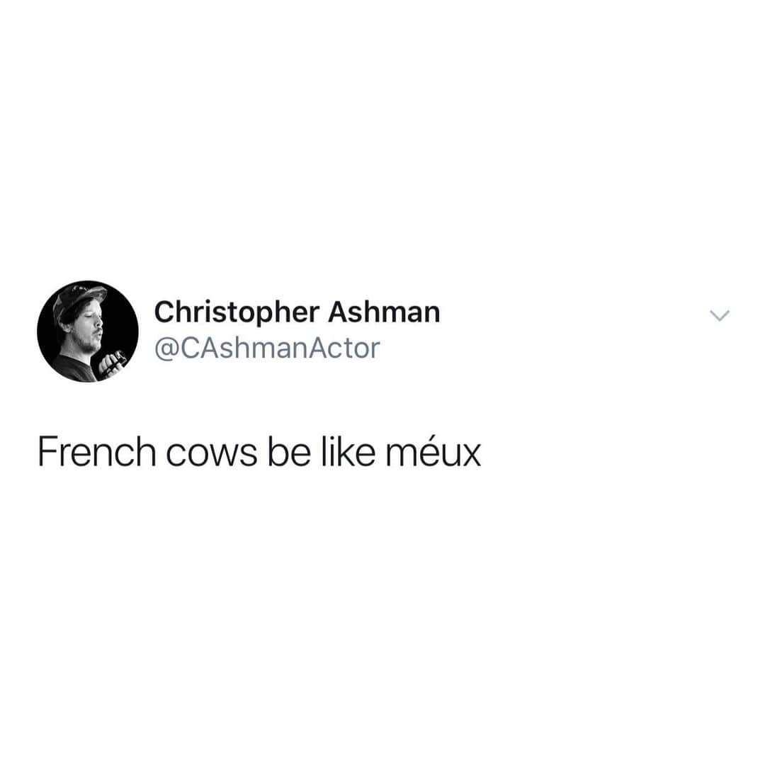 BuzzFeedさんのインスタグラム写真 - (BuzzFeedInstagram)「how do you say cow in french, please i need to know for science (via: @christopherashmanactor)」3月20日 23時03分 - buzzfeed
