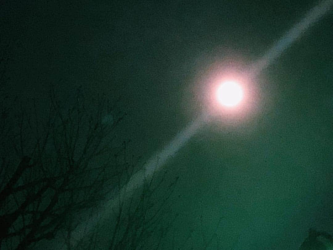 南波志帆さんのインスタグラム写真 - (南波志帆Instagram)「帰り道。今夜の月、なんだかすごかった。 #🌝」3月20日 23時05分 - nanbashiho