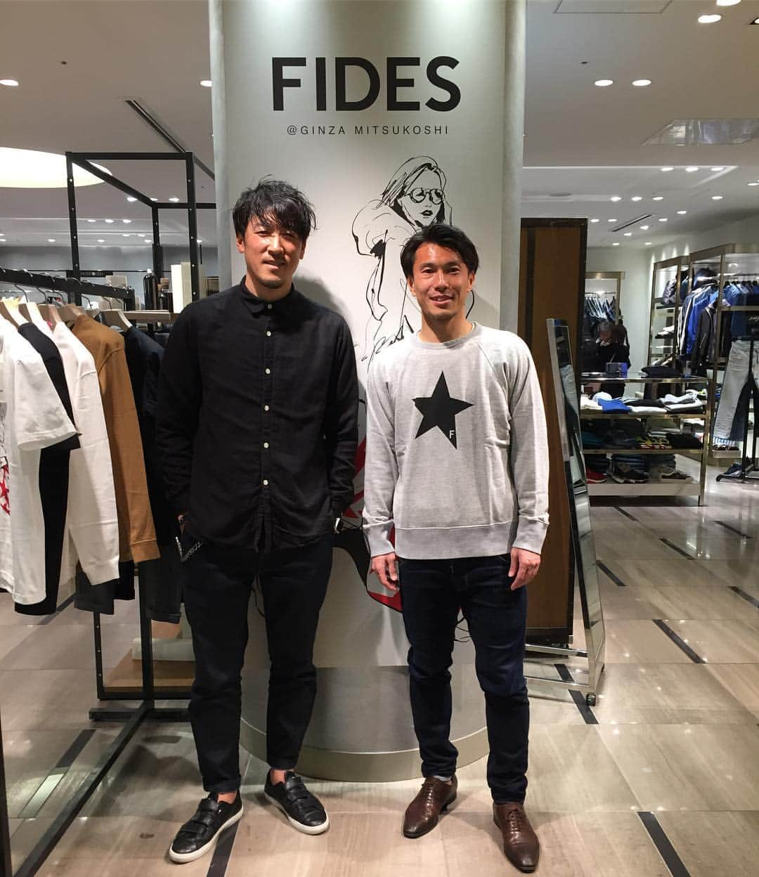 小川佳純さんのインスタグラム写真 - (小川佳純Instagram)「FIDESポップアップ@銀座三越 行ってきました！ みなさんも是非！！ #FIDES #fides #アパレル #小林久晃」3月20日 14時45分 - yoshizumi_ogawa_official