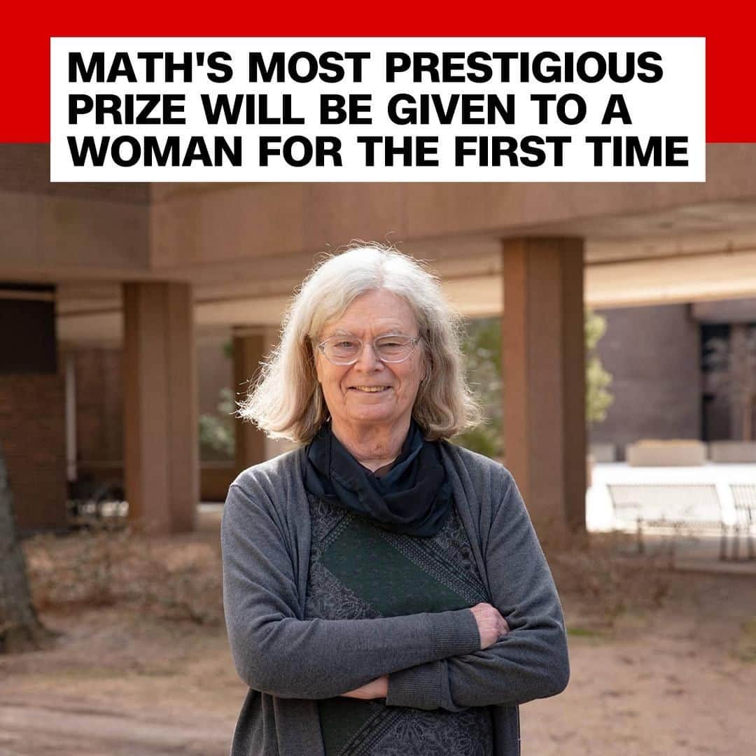 CNNさんのインスタグラム写真 - (CNNInstagram)「Karen Uhlenbeck, a mathematician and professor at the University of Texas, has been awarded this year’s prestigious Abel Prize, a mathematics prize modeled after the Nobel prize. It’s the first time the prize has gone to a woman, and includes a cash award of about $700,000. The 76-year-old is known for her work with partial differential equations, but her decades-long career spans multiple disciplines, including physics, geometry and quantum theory. (📸: Courtesy of Danielle Alio/Office of Communications)」3月20日 16時00分 - cnn