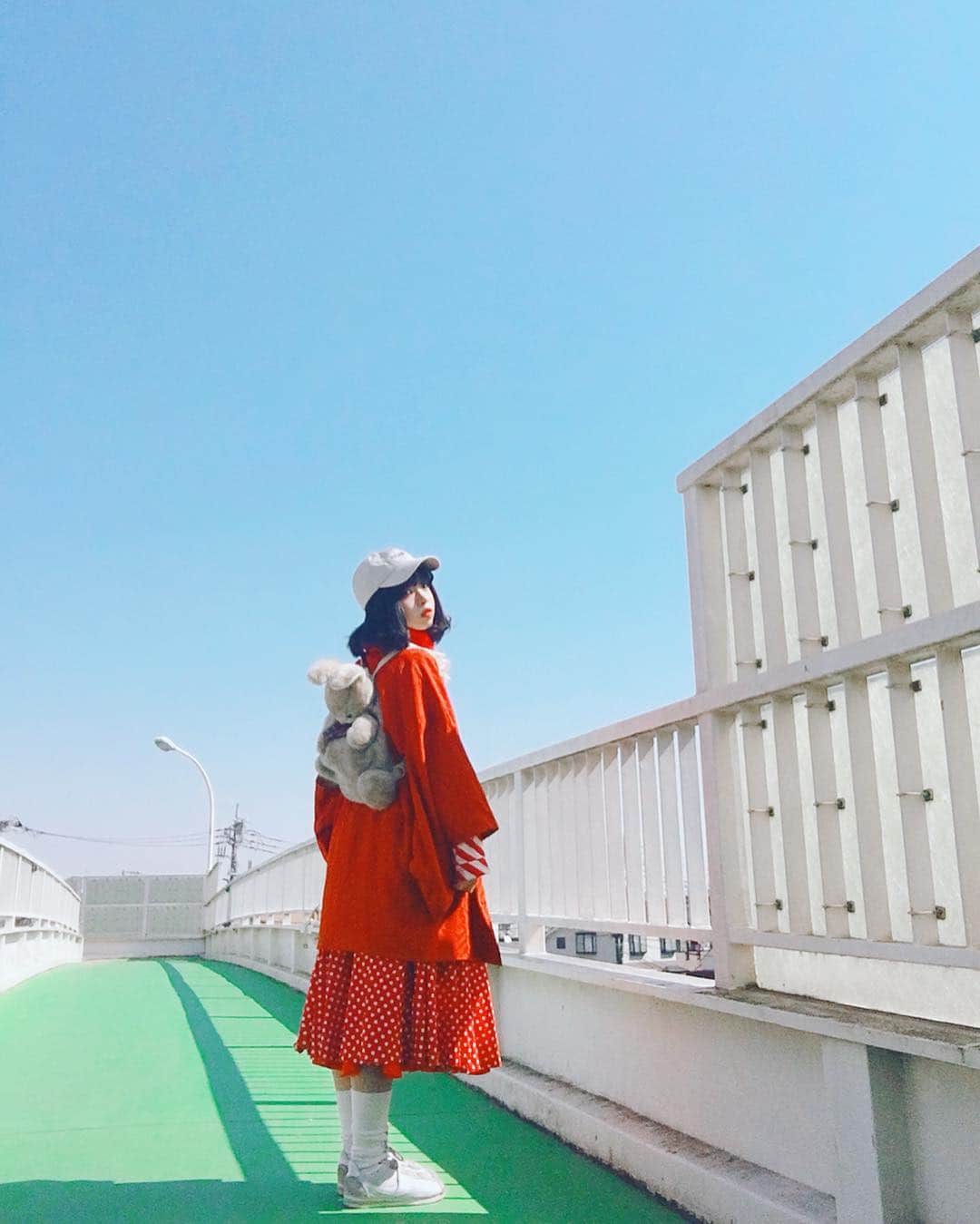 甘楽さんのインスタグラム写真 - (甘楽Instagram)「#ヨネコーデ #used #vintage  #kimono #道中着  #古着コーデ  #silas #angelicpretty  #kinji #文化屋雑貨店  #nike #cortez #japanesegirl  #japanesefashion  #amazonfashionweek」3月20日 16時32分 - n__feni