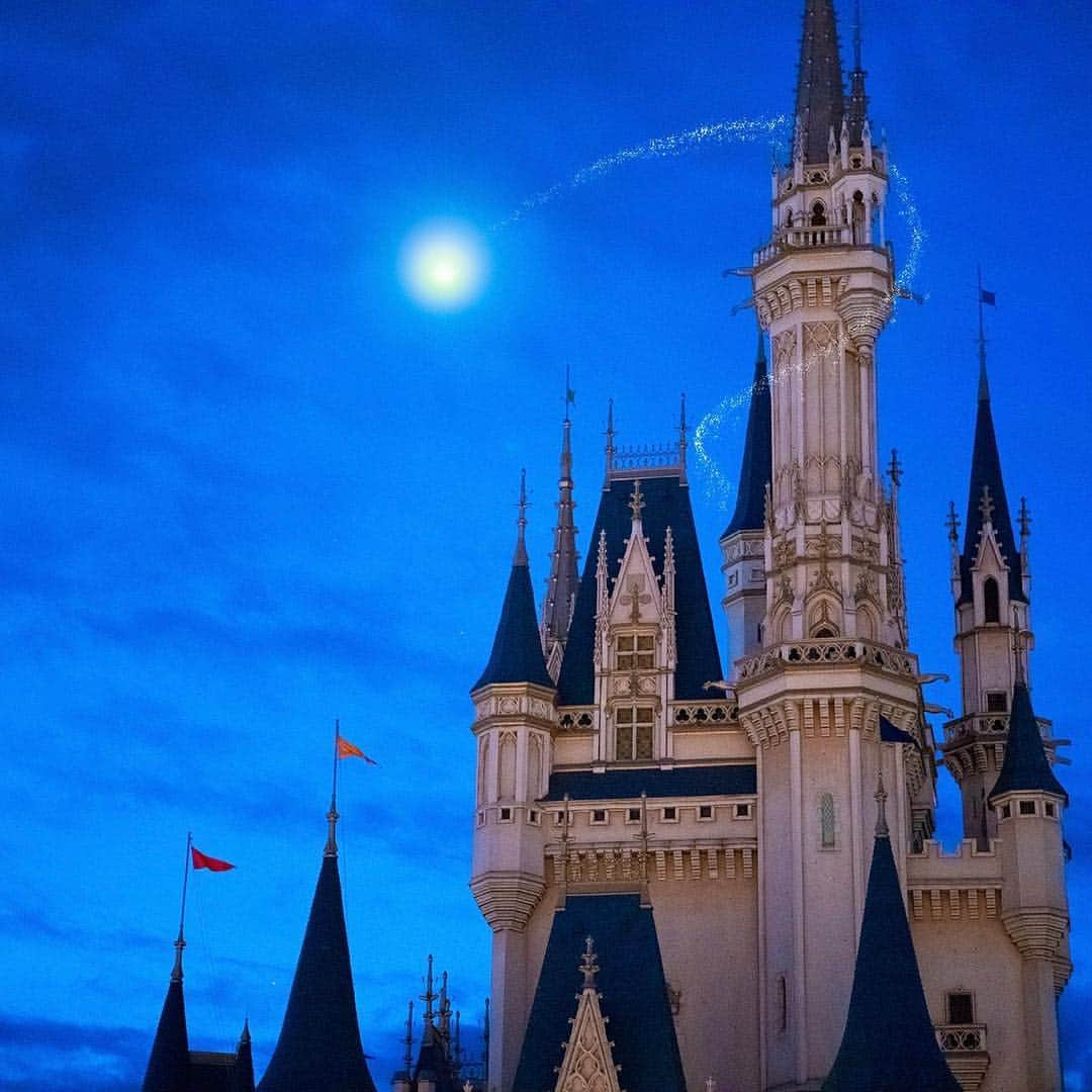 東京ディズニーリゾートさんのインスタグラム写真 - (東京ディズニーリゾートInstagram)「Do you want to fly over Cinderella Castle? あそこに飛んでいるのは・・・✨ #cinderellacastle #fantasyland #tokyodisneyland #tokyodisneyresort #pixiedust #ティンカーベル #シンデレラ城 #東京ディズニーランド #東京ディズニーリゾート #夜明け」3月20日 17時32分 - tokyodisneyresort_official