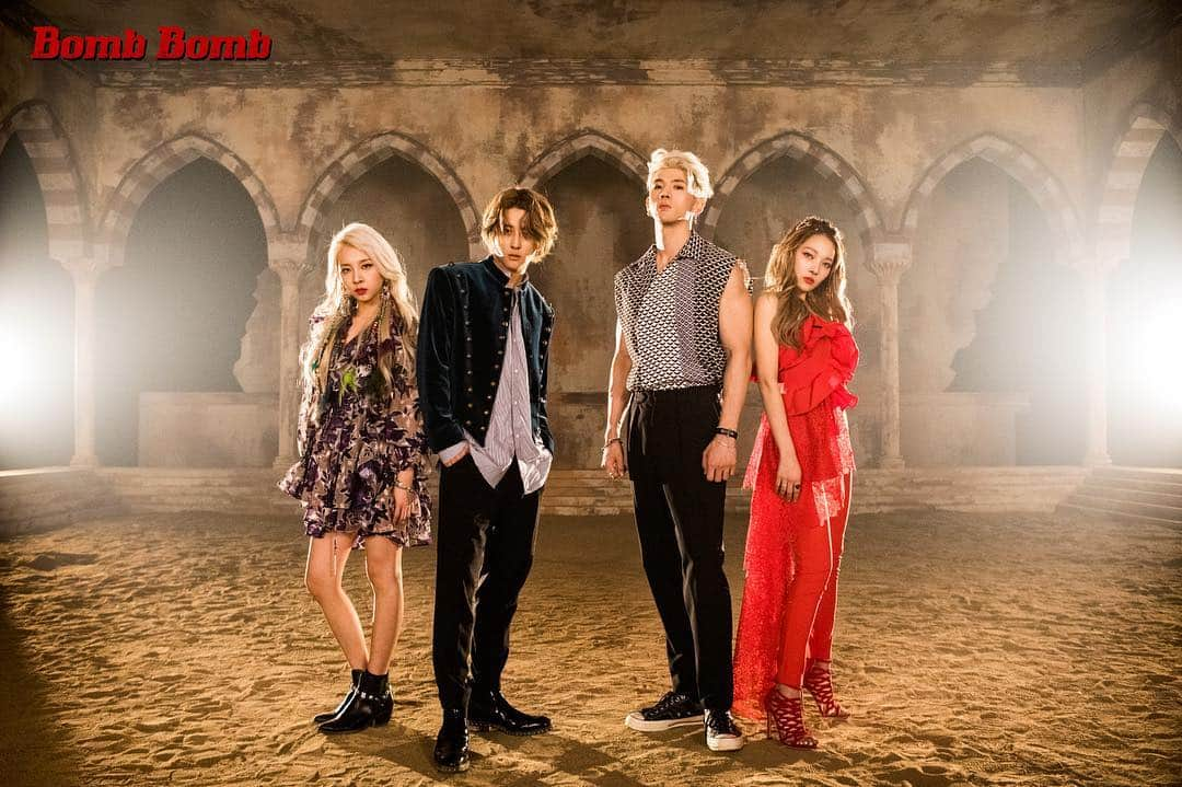 K.A.R.Dさんのインスタグラム写真 - (K.A.R.DInstagram)「#KARD Digital Single [밤밤(Bomb Bomb)] . Group photo . 2019.03.27 .  #BM #JSEPH #SOMIN #JIWOO #KARD_밤밤 #KARD_Bomb_Bomb #KARD_밤밤_0327」3月21日 0時00分 - official_kard