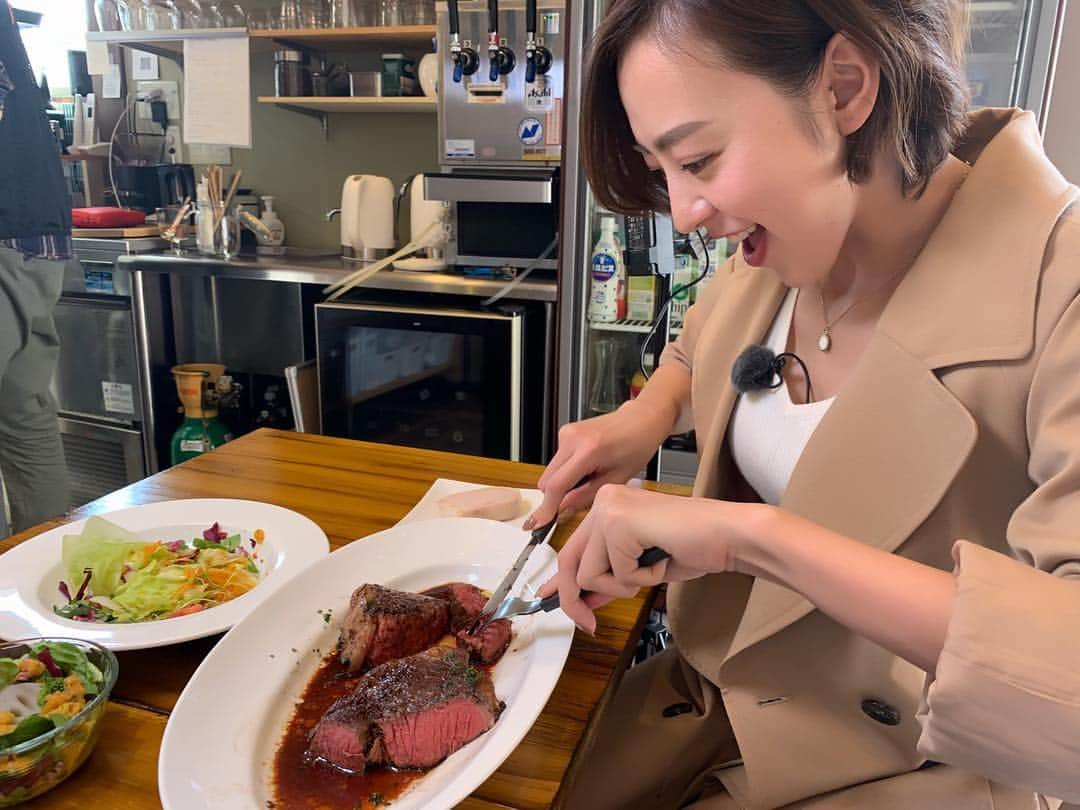 福田樹さんのインスタグラム写真 - (福田樹Instagram)「今日のロケは食べて、食べて、食べまくりました😋🍴✨美味しいものだらけでほっぺたどっか行ったかも😱笑 わいわいTIMES((やっちブランドセレクション編)) 放送は4/11〜4/20です！！八千代、船橋、習志野の皆さん、是非観てね〜🐷💕 ・ #わいわいTIMES #jcom #tv #tvpersonality #mc #reporter#yachiyo #delicious #happy #steak #🥩 #八千代 #やっちブランドセレクション #グルメ #グルメリポート #食レポ #幸福 #美味しさのあまり #恭兵くんおかしくなっちゃった！ #澤田恭兵 #福田樹」3月20日 18時31分 - itsukifukuda