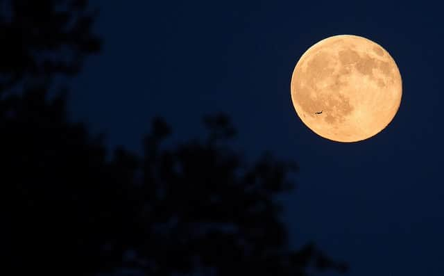 NASAさんのインスタグラム写真 - (NASAInstagram)「The Moon 🌝: "I'm coming out ⁣ I want the world to know⁣ Got to let it show! ✨" ⁣ ⁣ Stepping out on the world stage tonight is the final & brightest #supermoon for 2019. Just in time for the first day of spring, venture outside and look up to the night's sky for one of our favorite celestial neighbors.  In this photo, a plane is seen flying in front of the second full moon for the month of July on Friday, July 31, 2015 in Arlington, Va.  Photo Credit: NASA/Joel Kowsky」3月21日 8時28分 - nasa