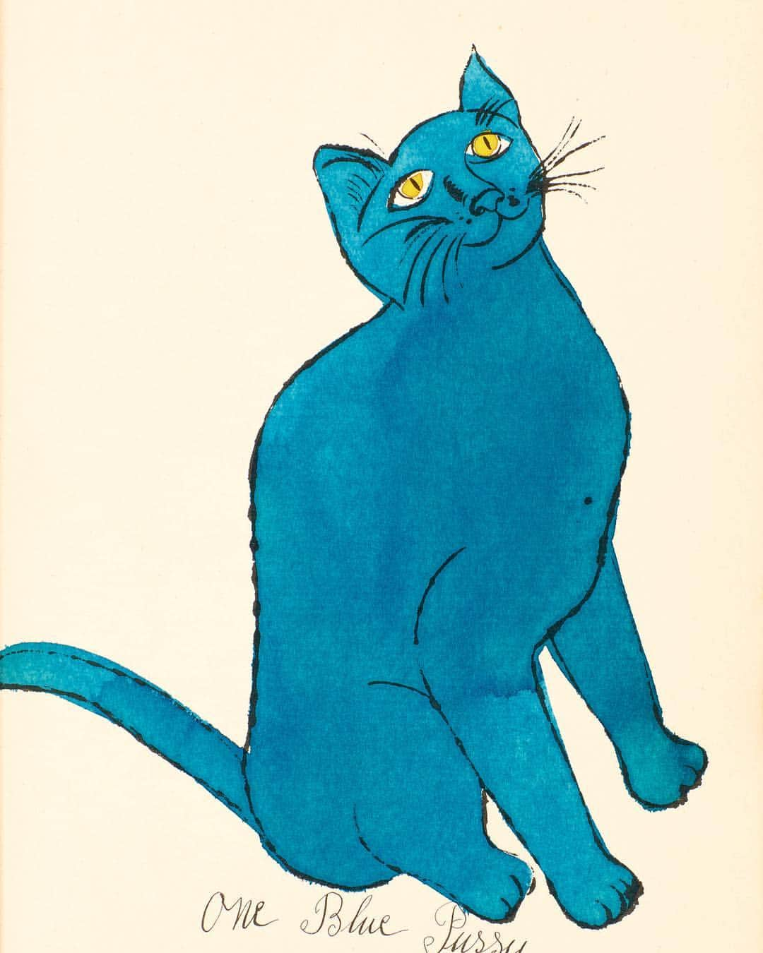 サザビーズさんのインスタグラム写真 - (サザビーズInstagram)「The cat’s meow! ‘25 Cats Name[d] Sam and One Blue Pussy’ was created by Andy Warhol and his mother Julia. Sharing a love for cats, they populated their unassuming New York townhouse with feline friends, and inspired by their beloved pets – a clowder of 25 cats in all – the mother-son duo collaborated to self-publish Warhol’s most celebrated and delightful artist’s book, featuring Julia’s delicate calligraphy alongside Andy’s quirky illustrations. _ Printed in 1954, the book served as a ‘promotional’ – Warhol gifted ‘25 Cats’ to friends and family, and sent copies to cultural influencers, such as fashion maven Diana Vreeland, who found her edition ‘charming’. _ A copy of the complete book will be offered in our Prints & Multiples sale in #London on 26 March, on view from this Friday. #SothebysPrints #SothebysContemporary #AndyWarhol #Cat #catsofinstagram」3月21日 0時04分 - sothebys