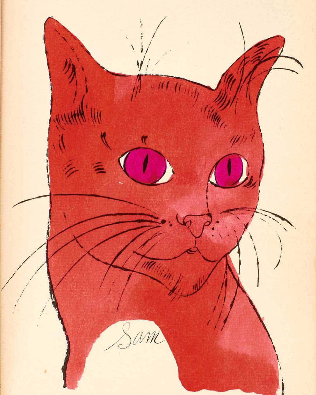 サザビーズさんのインスタグラム写真 - (サザビーズInstagram)「The cat’s meow! ‘25 Cats Name[d] Sam and One Blue Pussy’ was created by Andy Warhol and his mother Julia. Sharing a love for cats, they populated their unassuming New York townhouse with feline friends, and inspired by their beloved pets – a clowder of 25 cats in all – the mother-son duo collaborated to self-publish Warhol’s most celebrated and delightful artist’s book, featuring Julia’s delicate calligraphy alongside Andy’s quirky illustrations. _ Printed in 1954, the book served as a ‘promotional’ – Warhol gifted ‘25 Cats’ to friends and family, and sent copies to cultural influencers, such as fashion maven Diana Vreeland, who found her edition ‘charming’. _ A copy of the complete book will be offered in our Prints & Multiples sale in #London on 26 March, on view from this Friday. #SothebysPrints #SothebysContemporary #AndyWarhol #Cat #catsofinstagram」3月21日 0時04分 - sothebys