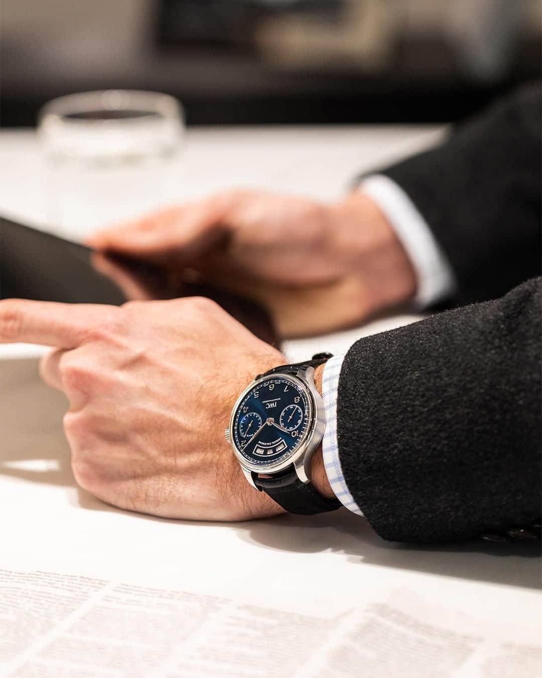 IWCさんのインスタグラム写真 - (IWCInstagram)「Even the boldest leaders need a right-hand partner. This is yours, the Portugieser Annual Calendar. (Ref. IW503502) #IWCPortugieser」3月21日 0時15分 - iwcwatches