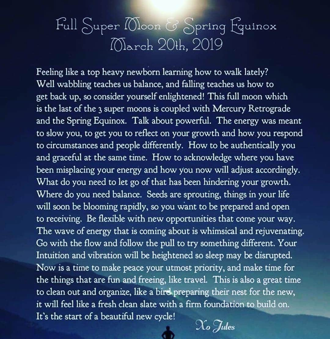 コンスタンス・マリーさんのインスタグラム写真 - (コンスタンス・マリーInstagram)「THIS✨ Comment 💕 if you are ready for transformation. #SuperMoon #SpringEquinox #MercuryRetrograde  #WednesdayWisdom」3月21日 0時52分 - goconstance