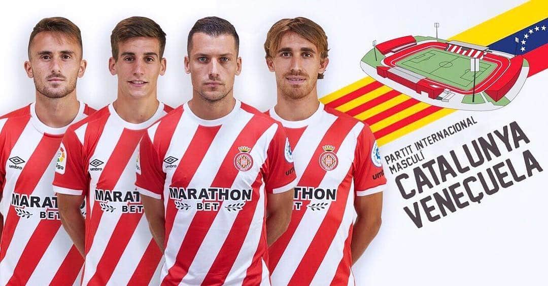 マルク・ムニエッサのインスタグラム：「Feliç de tornar a ser convocat per la Selecció Catalana😉👍🏼 Tots junts viurem una gran festa a Montilivi, us hi esperem Dilluns 25 a les 21h💛❤⚽」