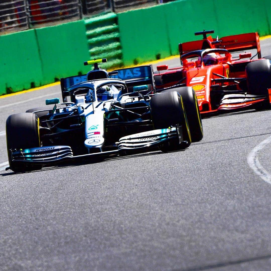 MERCEDES AMG PETRONASさんのインスタグラム写真 - (MERCEDES AMG PETRONASInstagram)「Expecting to see plenty more of those Red cars this season! 👀 The @f1 2019 battle has only just begun... ⚔️ • #MercedesAMGF1 #Mercedes #F1 #VB77 LH44 #PETRONASmotorsports @valtteribottas」3月21日 2時05分 - mercedesamgf1
