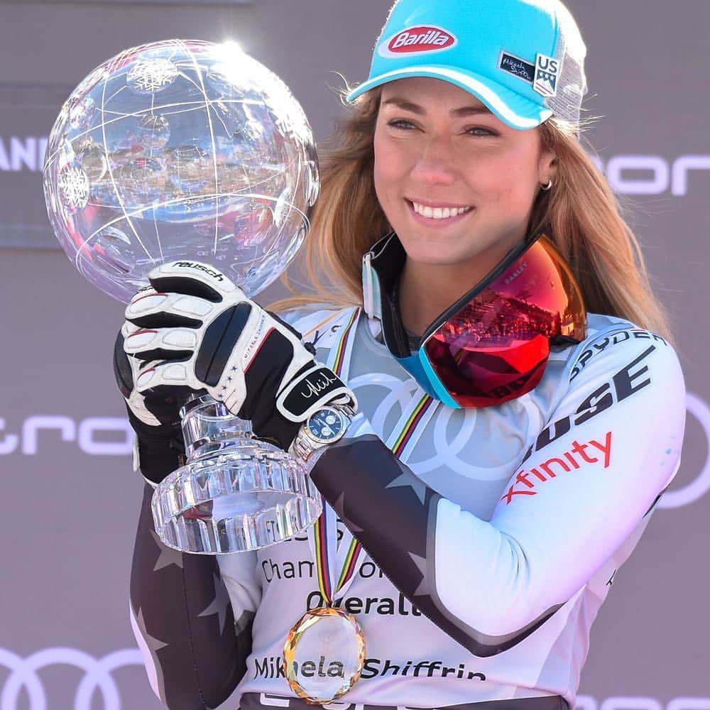 ヴォイチェフ・シュチェスニーのインスタグラム：「Congrats on your huge season @mikaelashiffrin !👏🏼🔝 Truely inspired by your outstanding performances!!! And thanks @reuschwinter for Mikaela’s gloves, the perfect choice for cold winter days too 👍👍👍 #reusch」