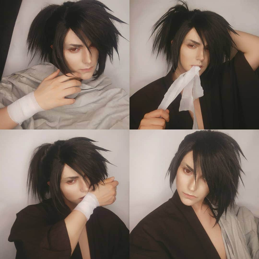 Gesha Petrovichさんのインスタグラム写真 - (Gesha PetrovichInstagram)「More test for  #hyakkimaru Im seriously fall in #Dororo so this progect will biggest one in this year.) More attention in make up, but still not perfect xD  Wig from @geshacos ,this hairstyle in my opinion should be mess and not accurare , but let see xD  #Dororo  #cosplay #makeup」3月21日 3時09分 - petrovichgesha