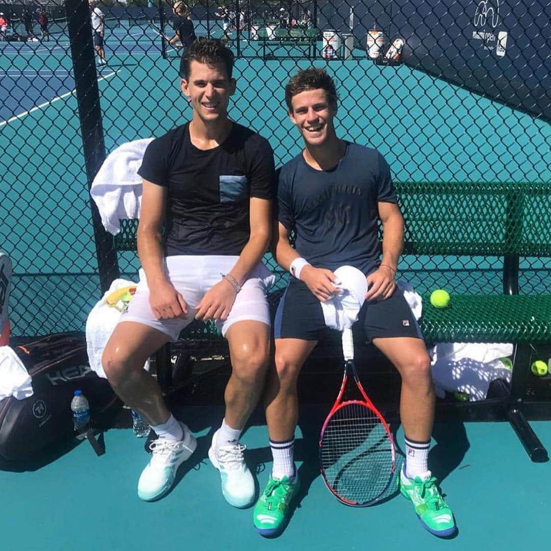 ATP World Tourさんのインスタグラム写真 - (ATP World TourInstagram)「Practice: ✅ The @miamiopen starts TODAY! ☀️ What are your predictions for these two 🤔 📸: @domithiem」3月21日 5時14分 - atptour