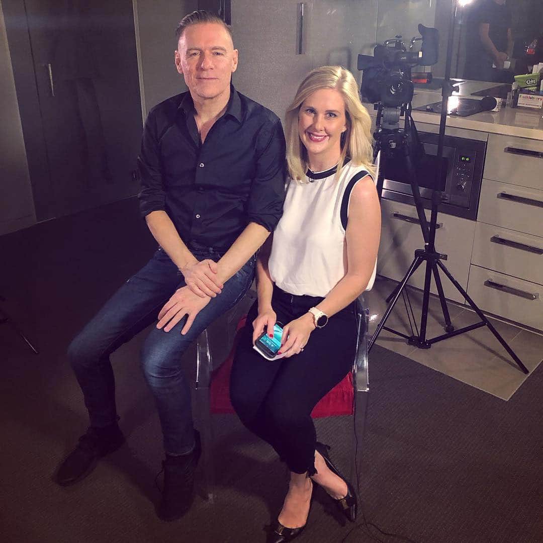 ブライアン・アダムスのインスタグラム：「A day of press in Melbourne. (I missed @mollymeldrum hope you’re doing ok mate) #bryanadamsshinealight」