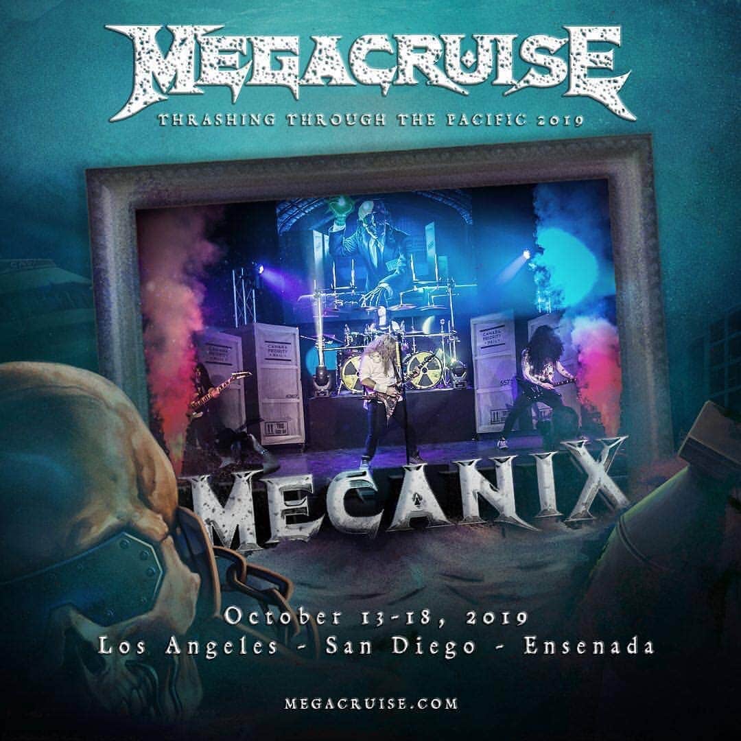 Megadethさんのインスタグラム写真 - (MegadethInstagram)「Joining @themegacruise as a special tribute to Megadeth will be MecaniX! . #megadeth #megacruise #cruise #announcement」3月21日 5時48分 - megadeth