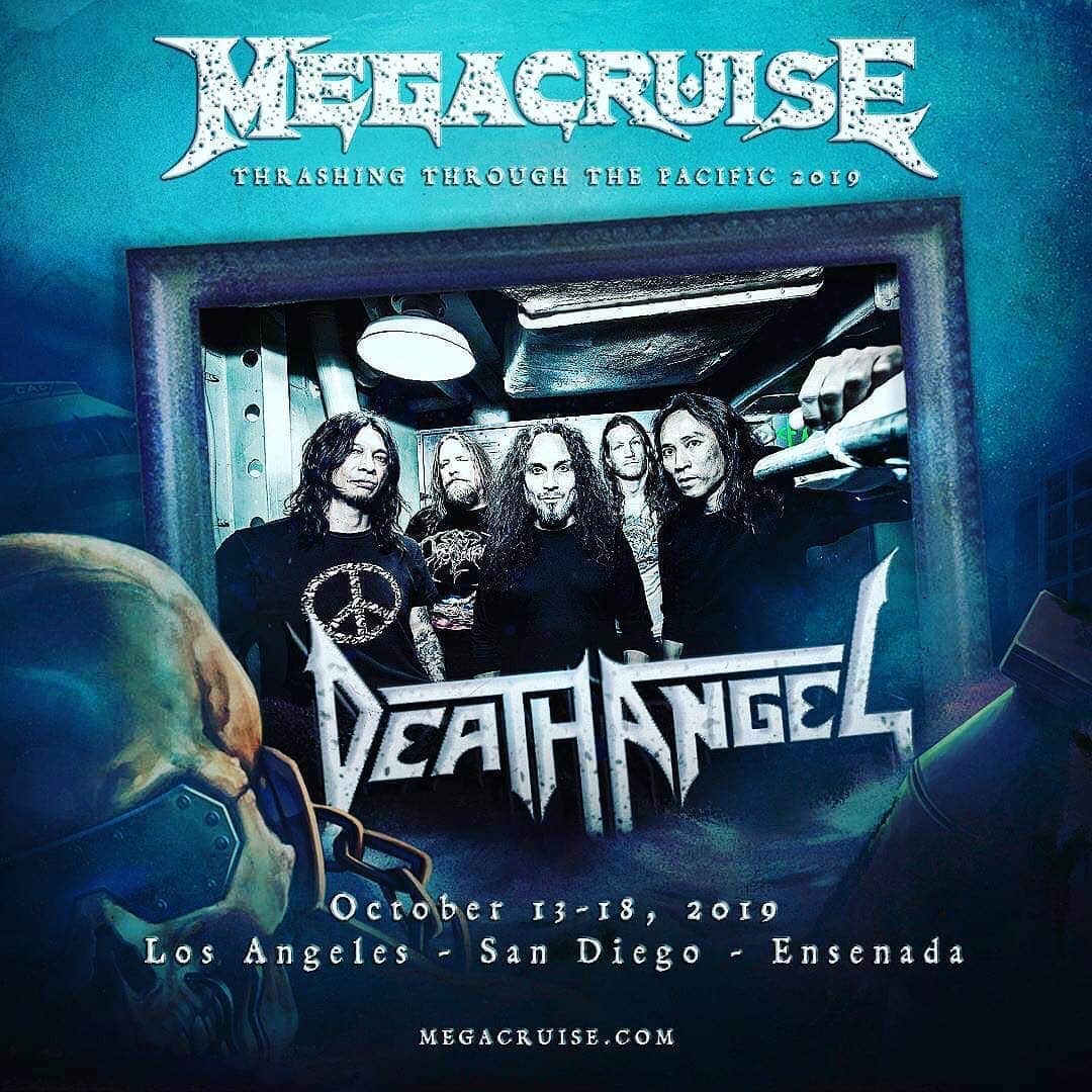 Megadethさんのインスタグラム写真 - (MegadethInstagram)「From the command deck: message received!! Please welcome Bay Area Thrashers @deathangelofficial to @themegacruise!! Book your cabin now at: MegaCruise.com . #megacruise #megadeth #booknow #cruise #announcement」3月21日 5時51分 - megadeth