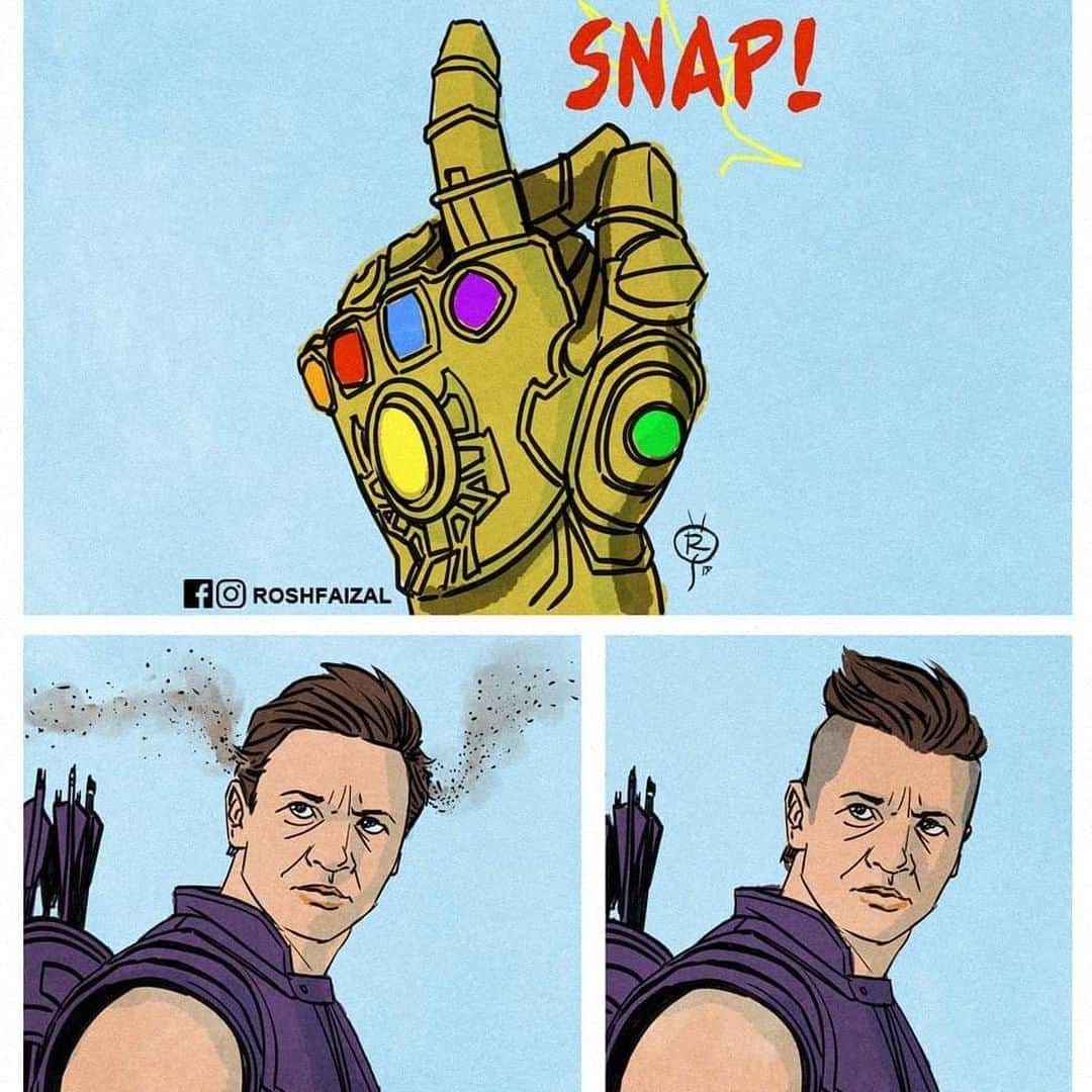 9GAGさんのインスタグラム写真 - (9GAGInstagram)「MoHawkeye⠀ -⠀ cr: @roshfaizal⠀ -⠀ #endgame #hawkeye」3月21日 6時00分 - 9gag