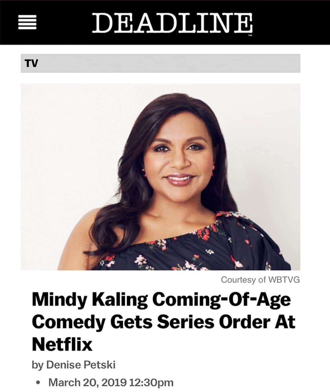 ミンディ・カリングさんのインスタグラム写真 - (ミンディ・カリングInstagram)「I’m joining the @netflix fam! 🙌🏾 @loulielang and I are working on a brand-new @netflix TV comedy...about the life of a modern-day first generation Indian American teenage girl. Get ready for lots of relatable, awkward teen moments. 🤦🏾‍♀️🙆🏾‍♀️💁🏾‍♀️🎉 Link up top! And more coming soon❣️」3月21日 6時20分 - mindykaling