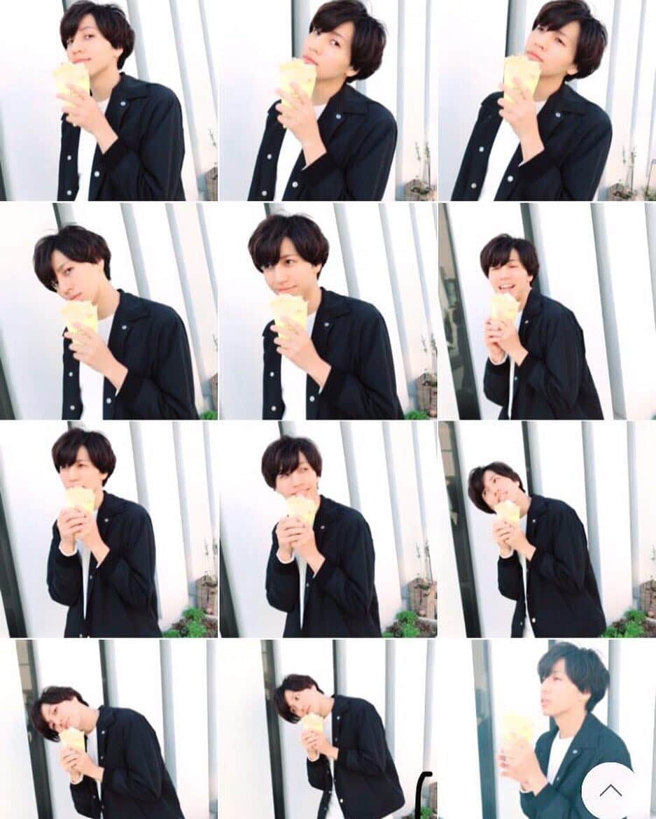 REO のインスタグラム：「クレープ食べた🍌」