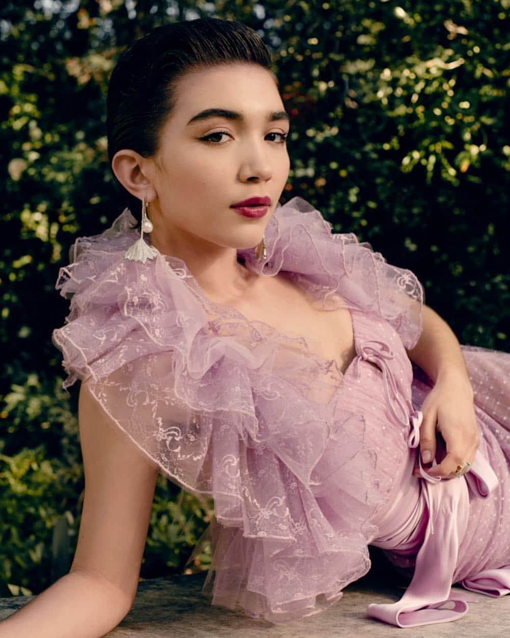 ロダルテさんのインスタグラム写真 - (ロダルテInstagram)「Love @rowanblanchard wearing Rodarte’s SS19 Embroidered Tulle Ensemble for @instylemagazine at @thehuntingtonlibrary (ph: @amyharrity, styled by: @genatuso & @chrishoran20). #rodarte #rowanblanchard」3月21日 9時32分 - rodarte