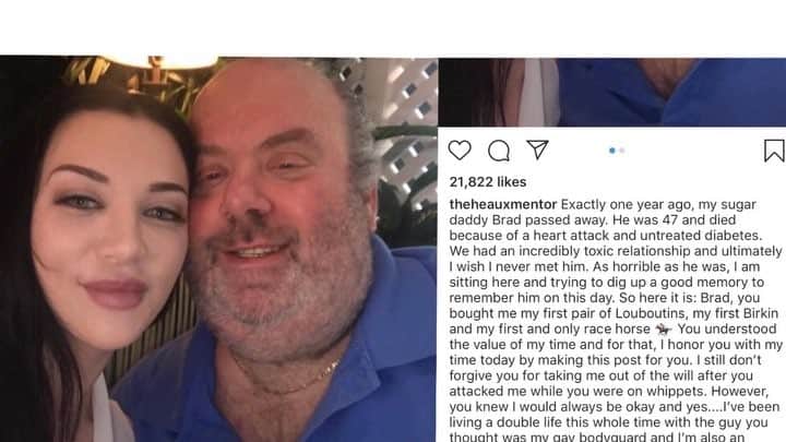 のインスタグラム：「I have a super juicy interview with @theheauxmentor up tomorrow!  The Sugar Baby Whose Post Went Viral, The Heaux Mentor. My curiosity when it comes to what I’ve coined “Hooker Lites” is unstoppable so I tracked down my favorite post ever and the woman who wrote it. Lydia, who goes by the “Heaux Mentor” because she literally is a life coach for hoes and answers all of my questions including what it is really like to go to Dubai on a yacht for designer bags.  Some of it is disturbing so you’ve been warned and some of it is hilarious but all of it is very juicy so enjoy.」