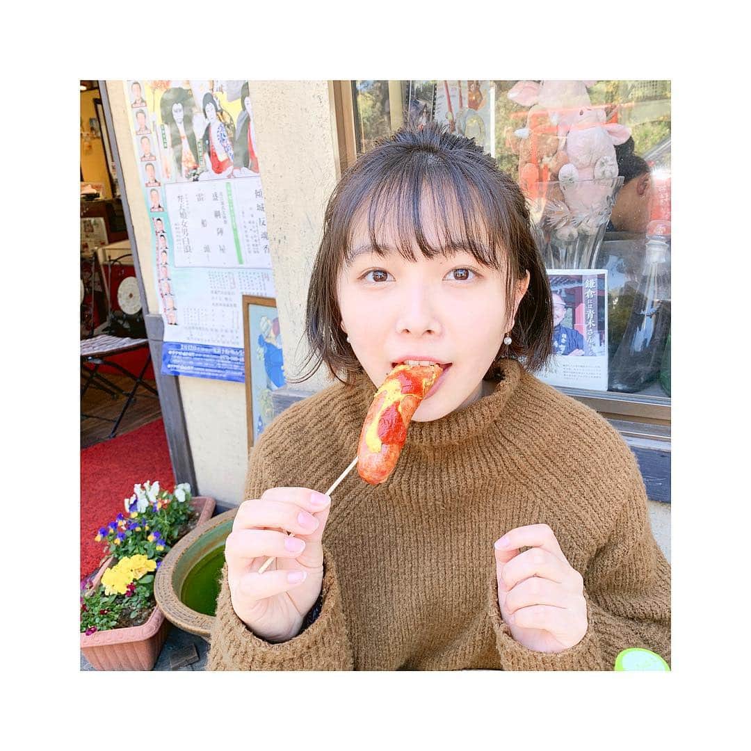 寺本莉緒さんのインスタグラム写真 - (寺本莉緒Instagram)「最近は少しずつ暖かくなってきましたねぇ🌸🍃 鎌倉旅行の飯テロ1つ目は チョリソー😜  実はこれ超お腹いっぱいな時に食べたんだけど全然食べれちゃいました🥰  #鎌倉旅行 #鎌倉#チョリソー #うまかた #絶品 #飯テロ #続きます」3月21日 11時27分 - lespros_rio