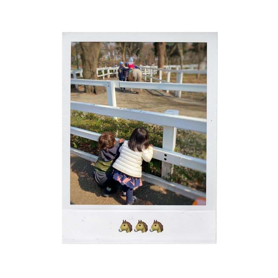 透水さらさのインスタグラム：「やっと春らしくなってきて🌼乗馬体験をしたり動物に触れあったり🐴 素敵な休日を🌷」