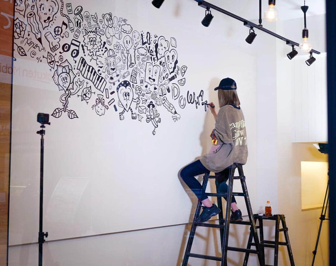 のインスタグラム：「Made with LOVE❤️ @powwowjapan  @wallart.japan  @setouchi_gelato.mare」