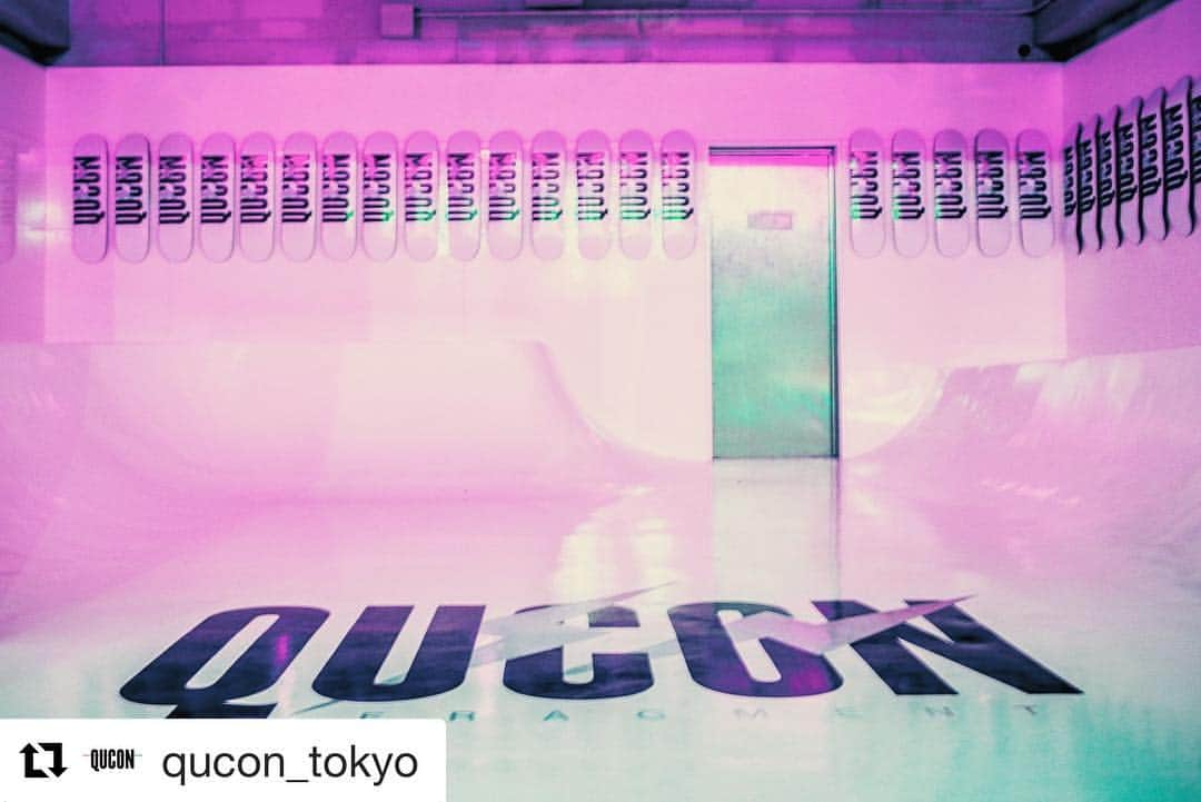 藤原ヒロシさんのインスタグラム写真 - (藤原ヒロシInstagram)「#Repost @qucon_tokyo with @get_repost ・・・ QUCON®︎ x FRAGMENT  2019.03.23」3月21日 16時04分 - fujiwarahiroshi