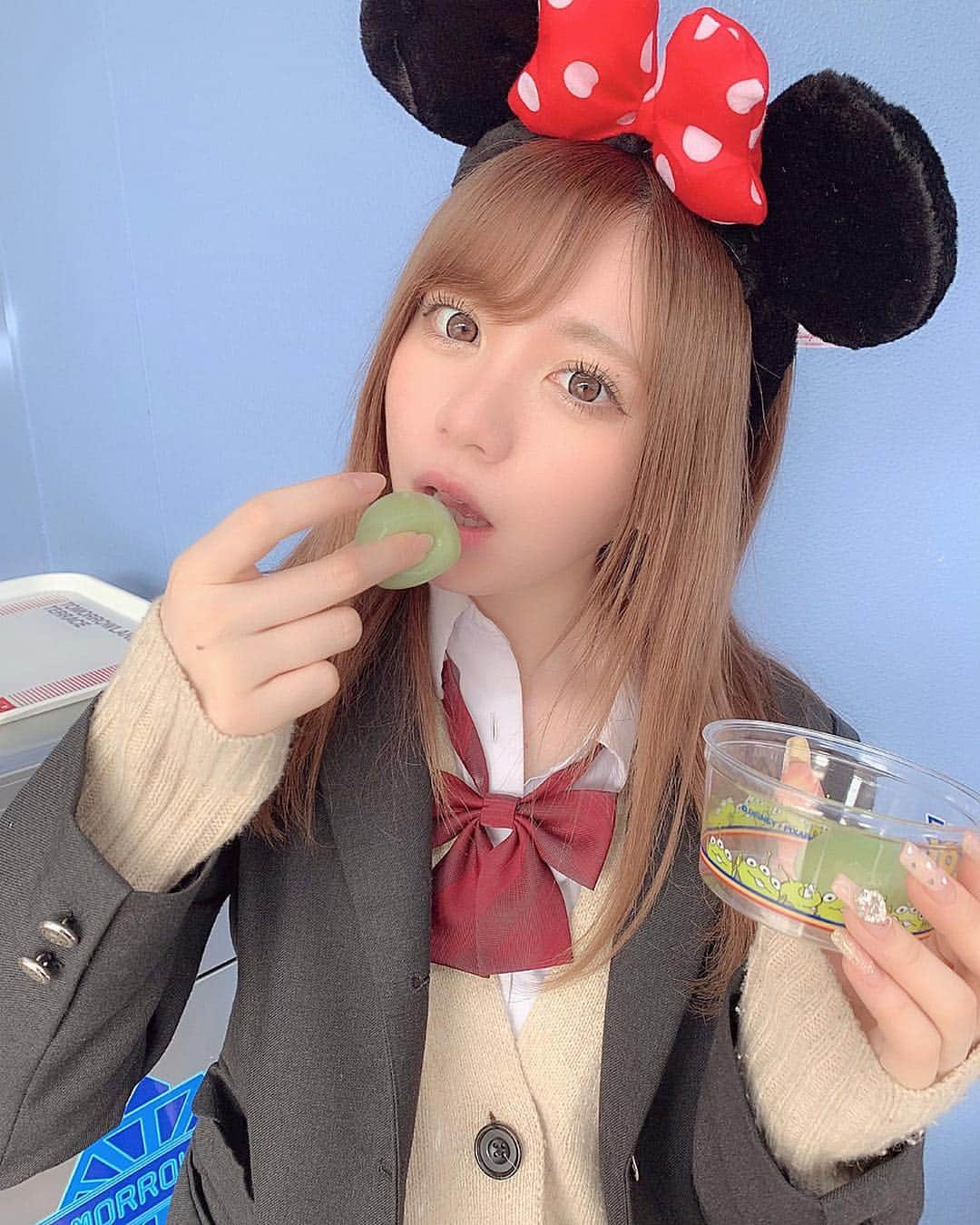 若林萌々さんのインスタグラム写真 - (若林萌々Instagram)「りとるぐりーまん🍈🍈」3月21日 16時25分 - wakabayashimomo